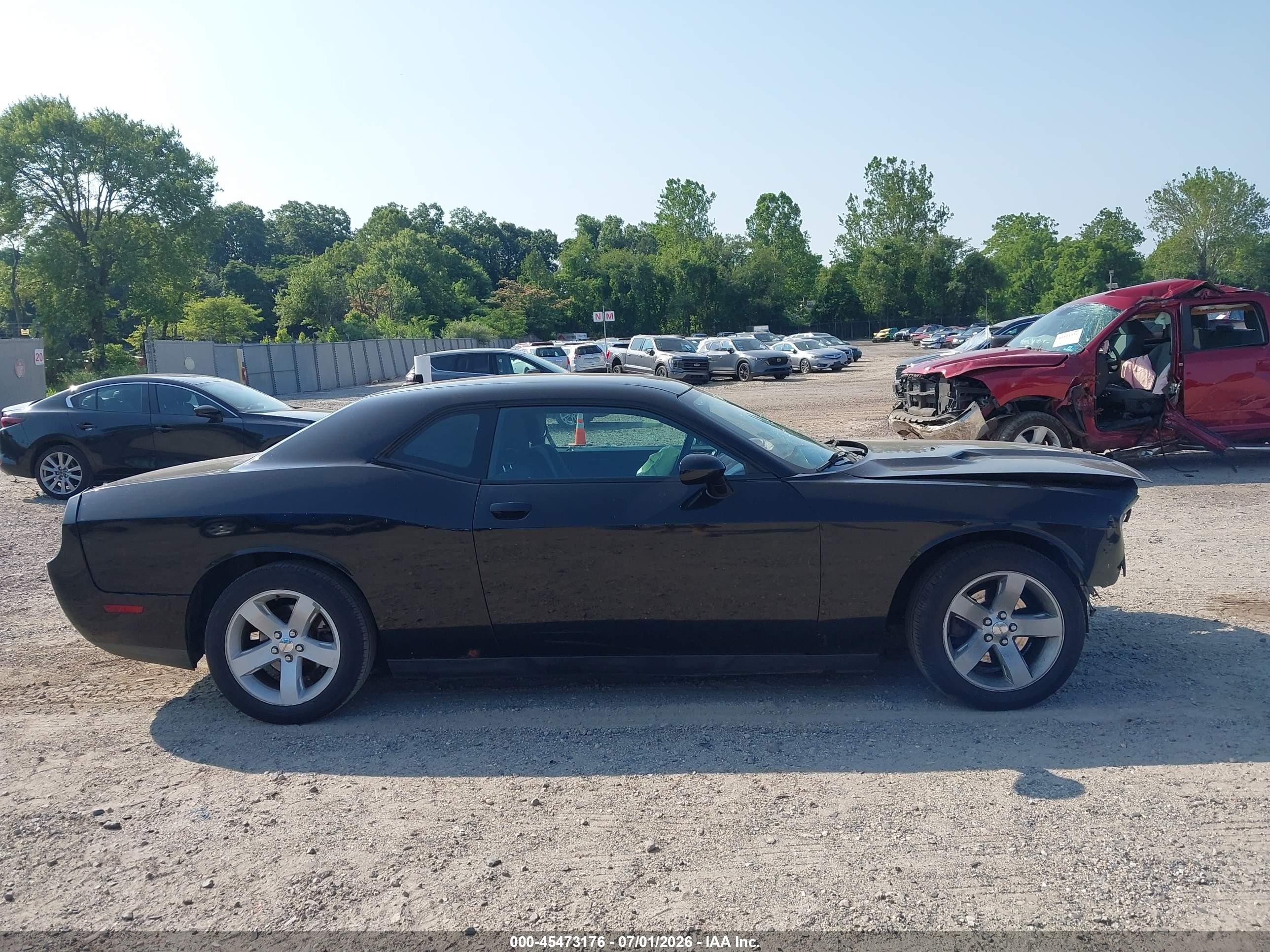 2012 Dodge Challenger Sxt Black vin: 2C3CDYAG9CH222195