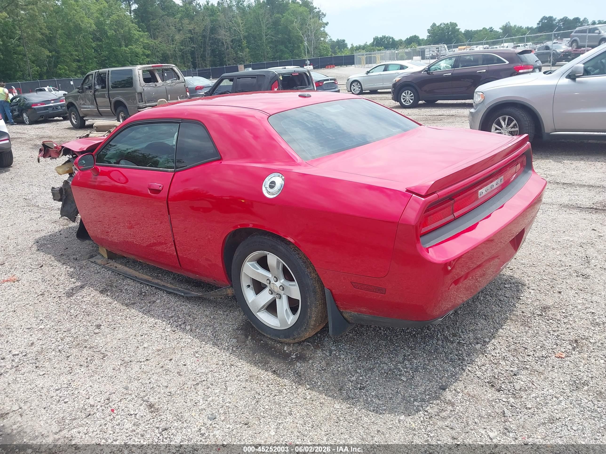 2012 Dodge Challenger Sxt Red vin: 2C3CDYAG9CH292490