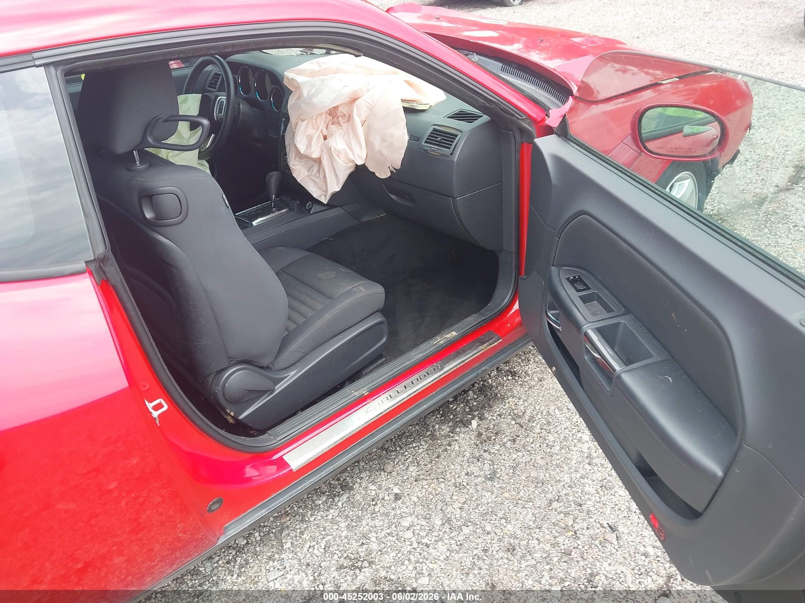 2012 Dodge Challenger Sxt Red vin: 2C3CDYAG9CH292490