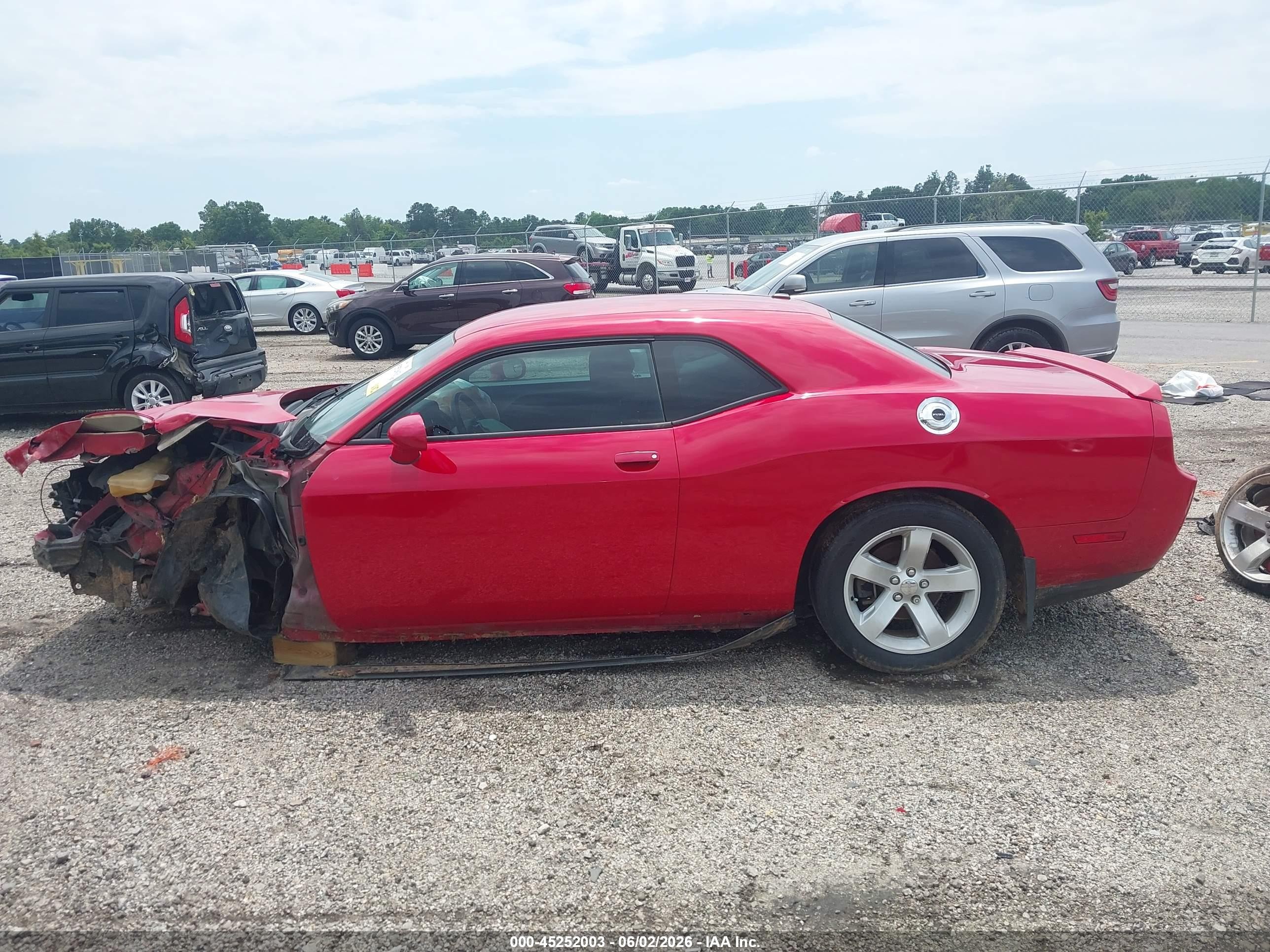 2012 Dodge Challenger Sxt Red vin: 2C3CDYAG9CH292490
