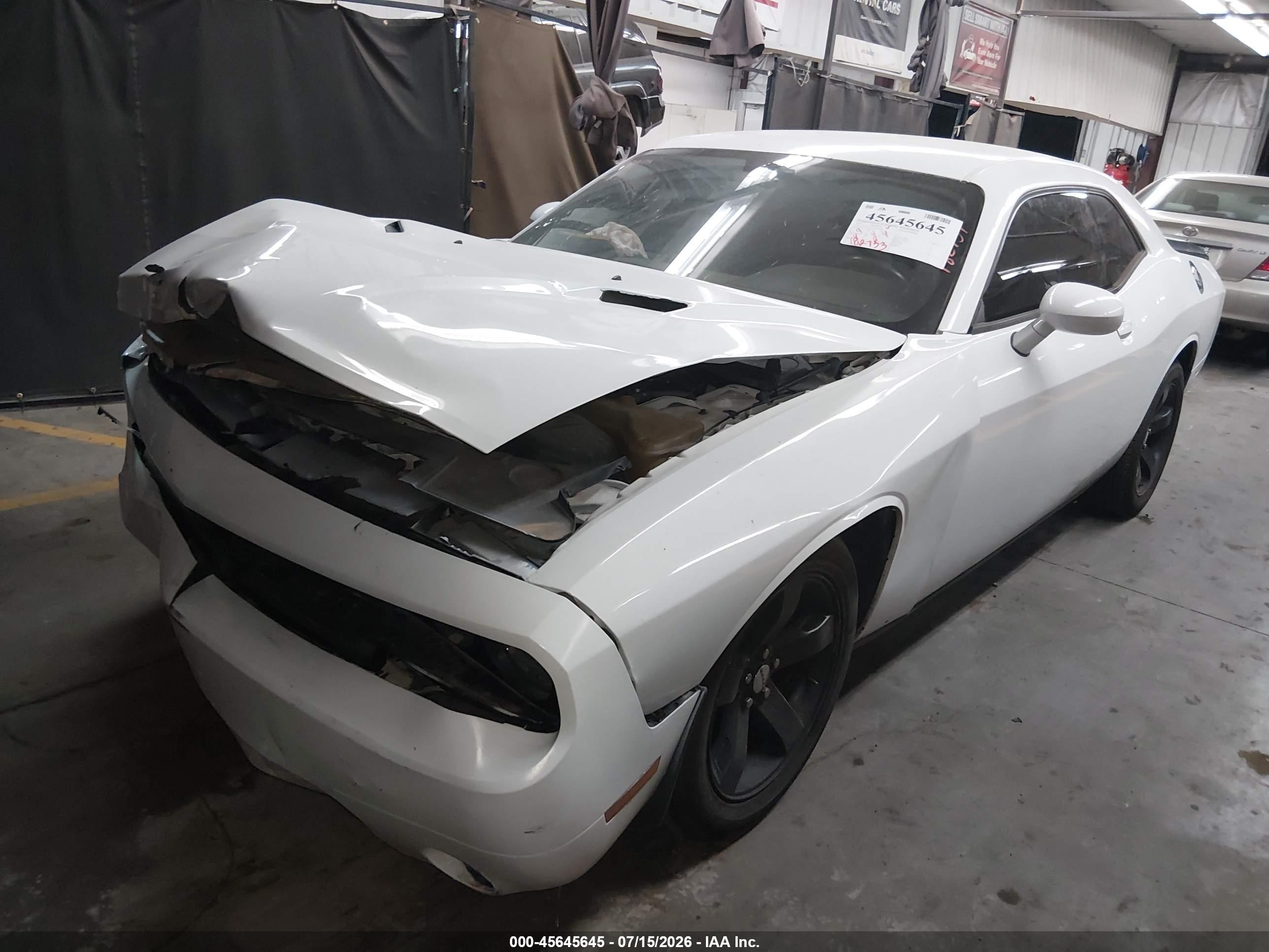 2013 Dodge Challenger Sxt White vin: 2C3CDYAG9DH501048