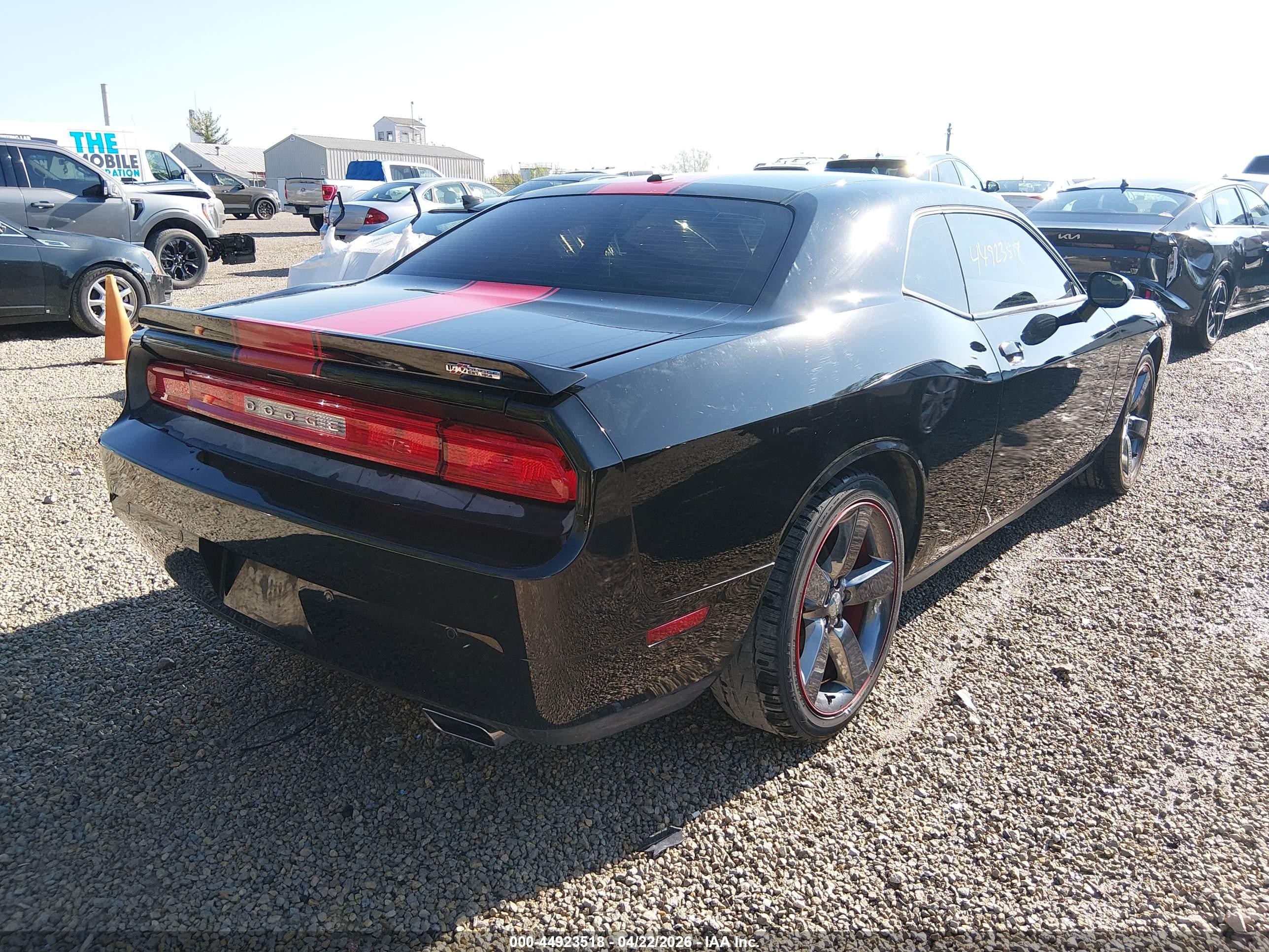 2013 Dodge Challenger Rallye Redline Black vin: 2C3CDYAG9DH520098