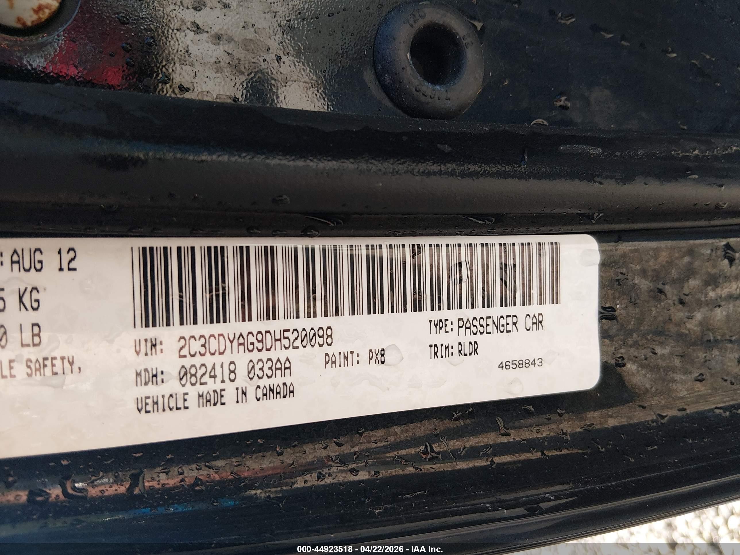 2013 Dodge Challenger Rallye Redline Black vin: 2C3CDYAG9DH520098