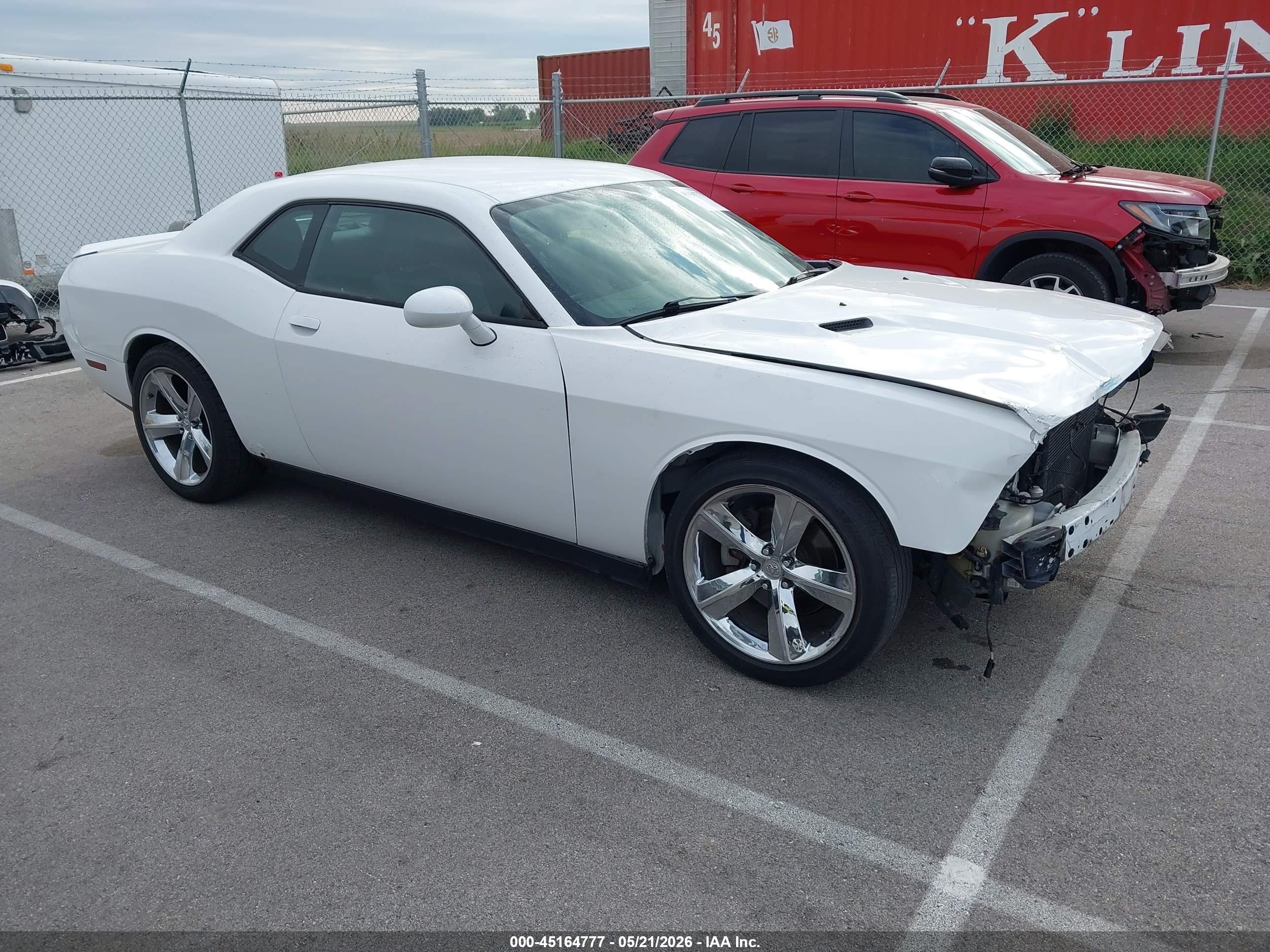 2013 Dodge Challenger Sxt Plus White vin: 2C3CDYAG9DH591401
