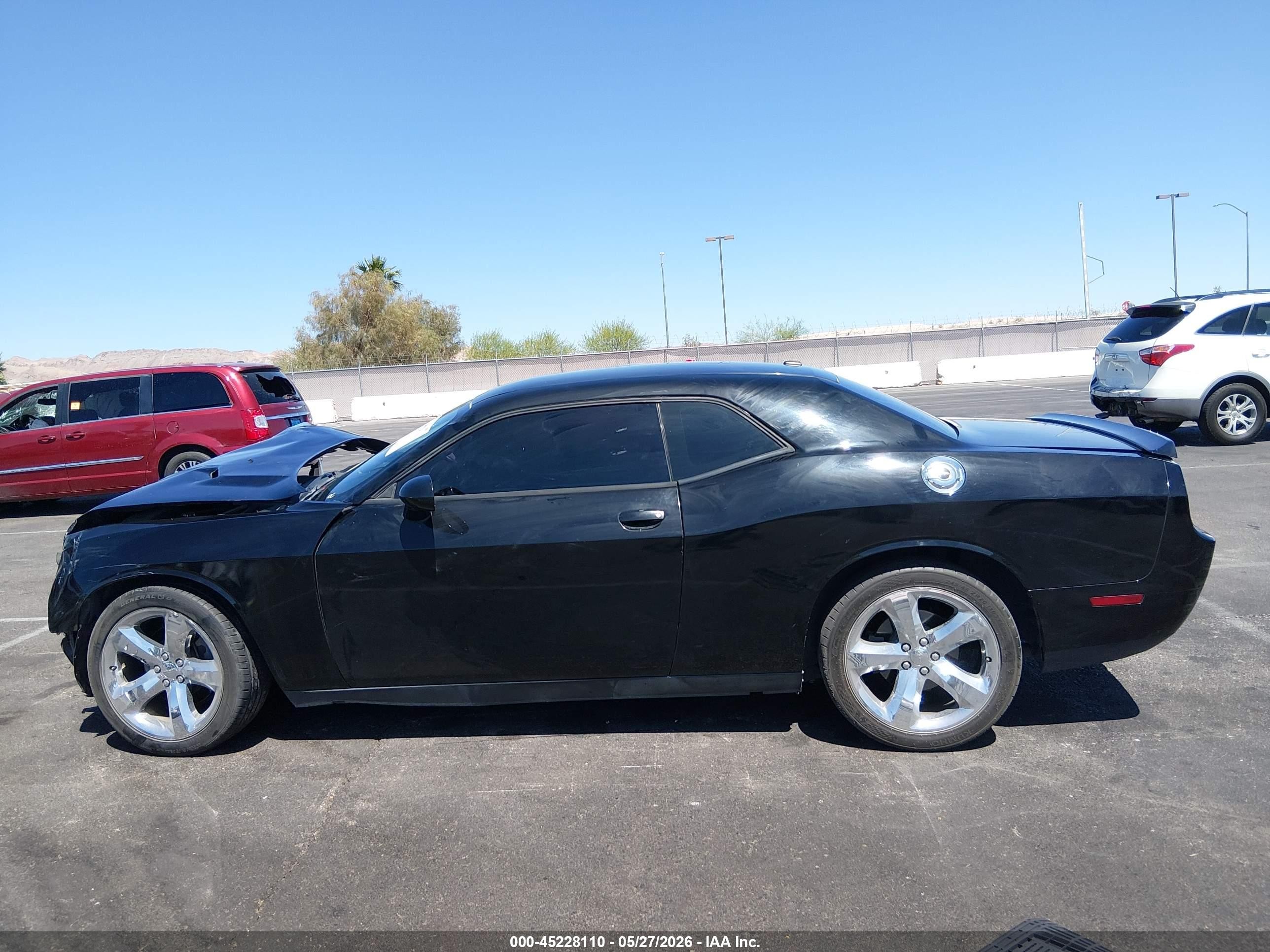 2013 Dodge Challenger Sxt Black vin: 2C3CDYAG9DH674343