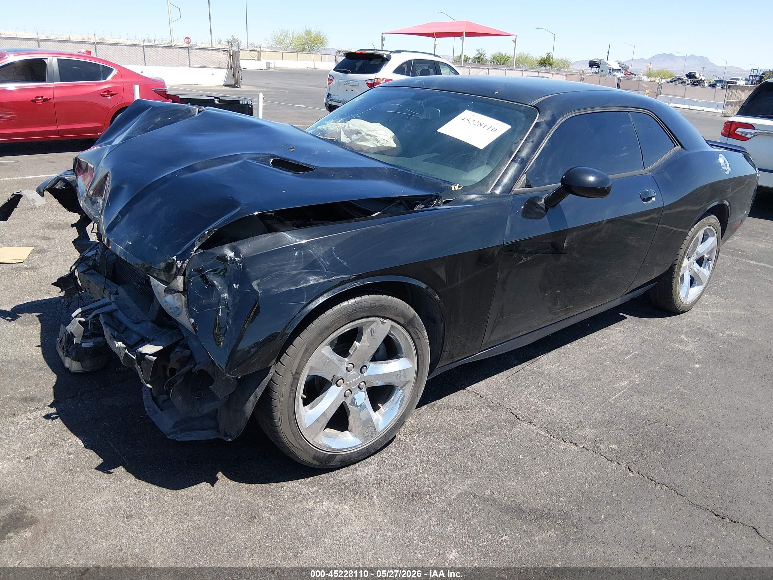 2013 Dodge Challenger Sxt Black vin: 2C3CDYAG9DH674343