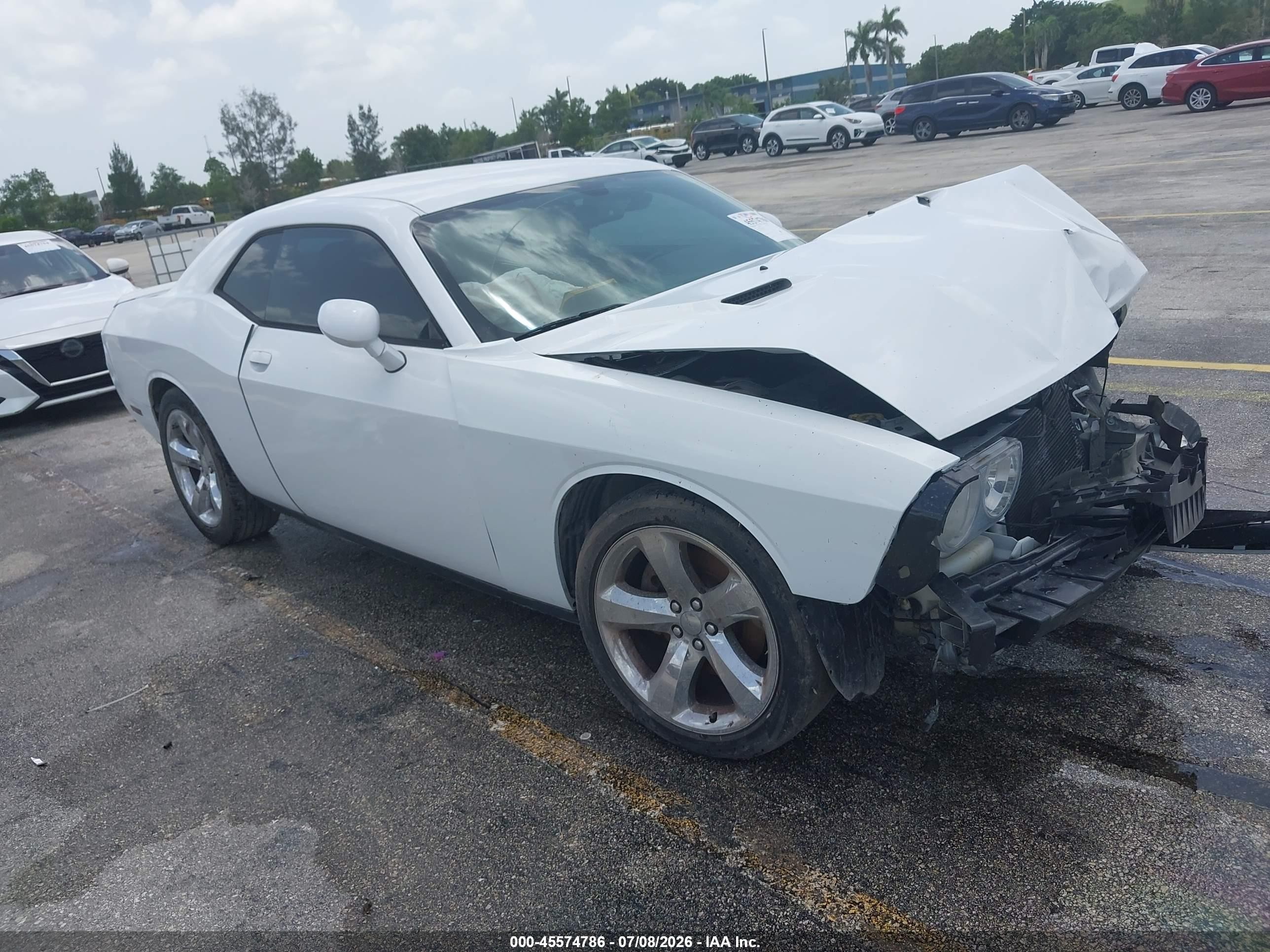 2014 Dodge Challenger Sxt White vin: 2C3CDYAG9EH101458