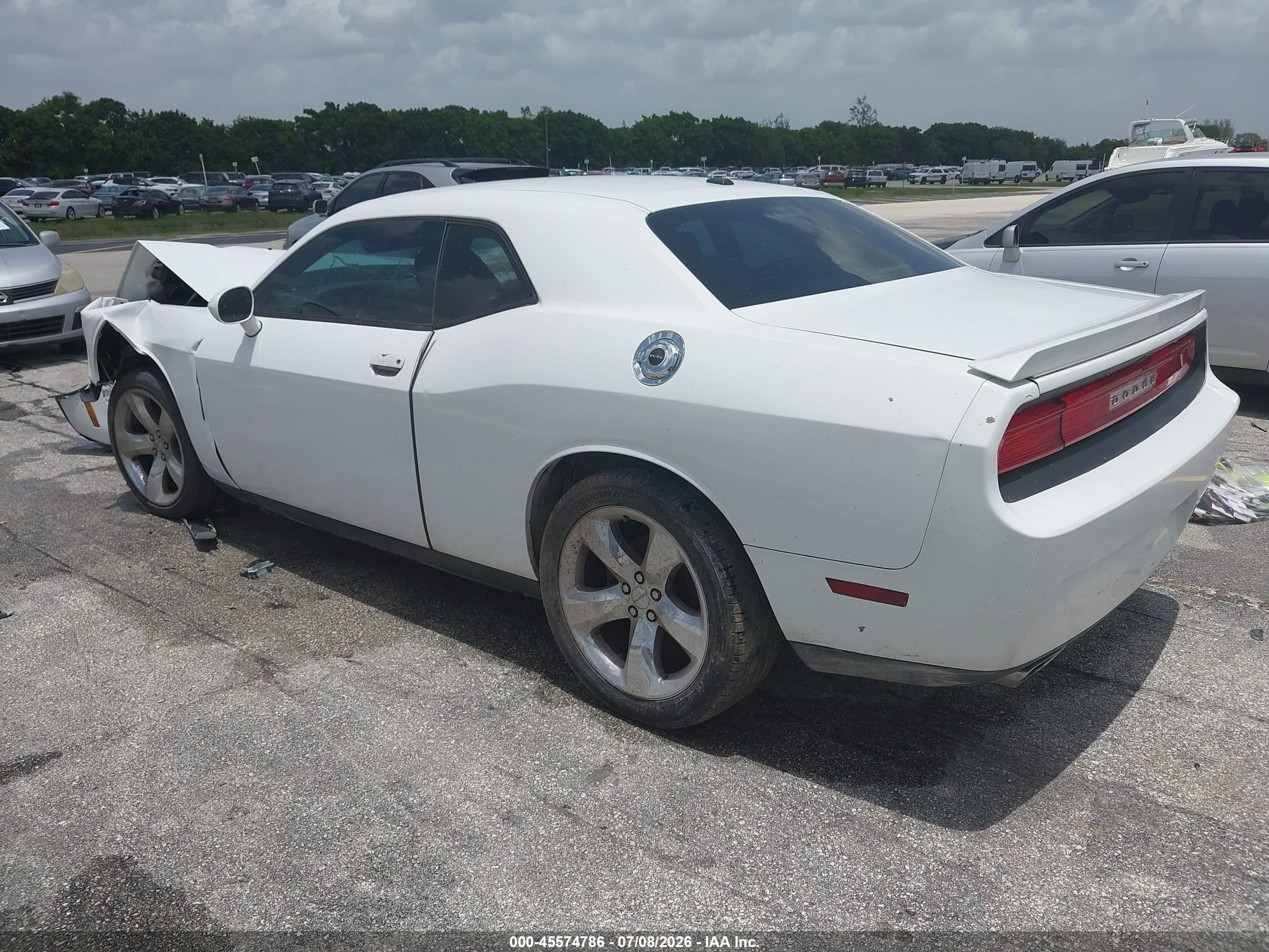 2014 Dodge Challenger Sxt White vin: 2C3CDYAG9EH101458