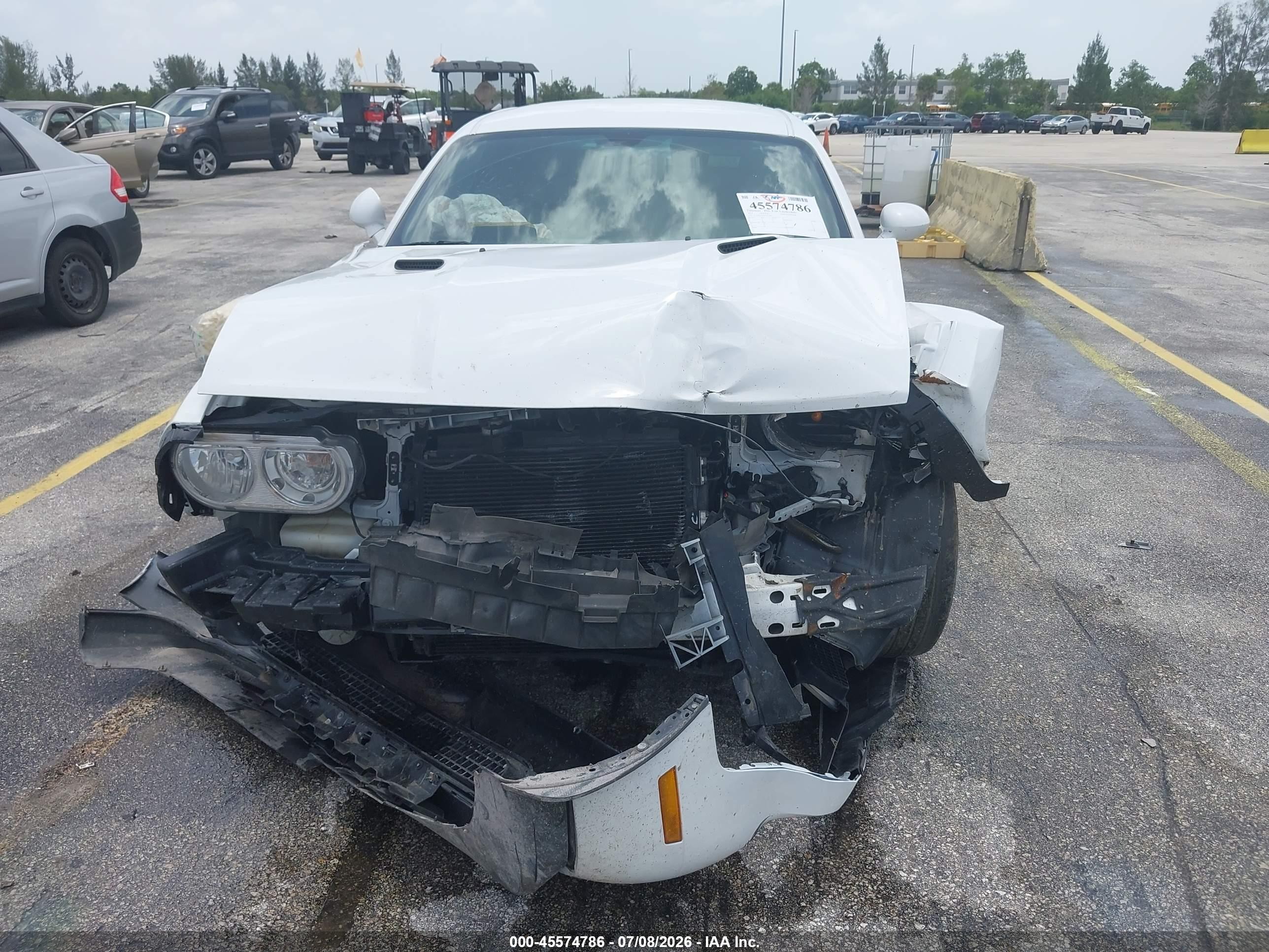 2014 Dodge Challenger Sxt White vin: 2C3CDYAG9EH101458