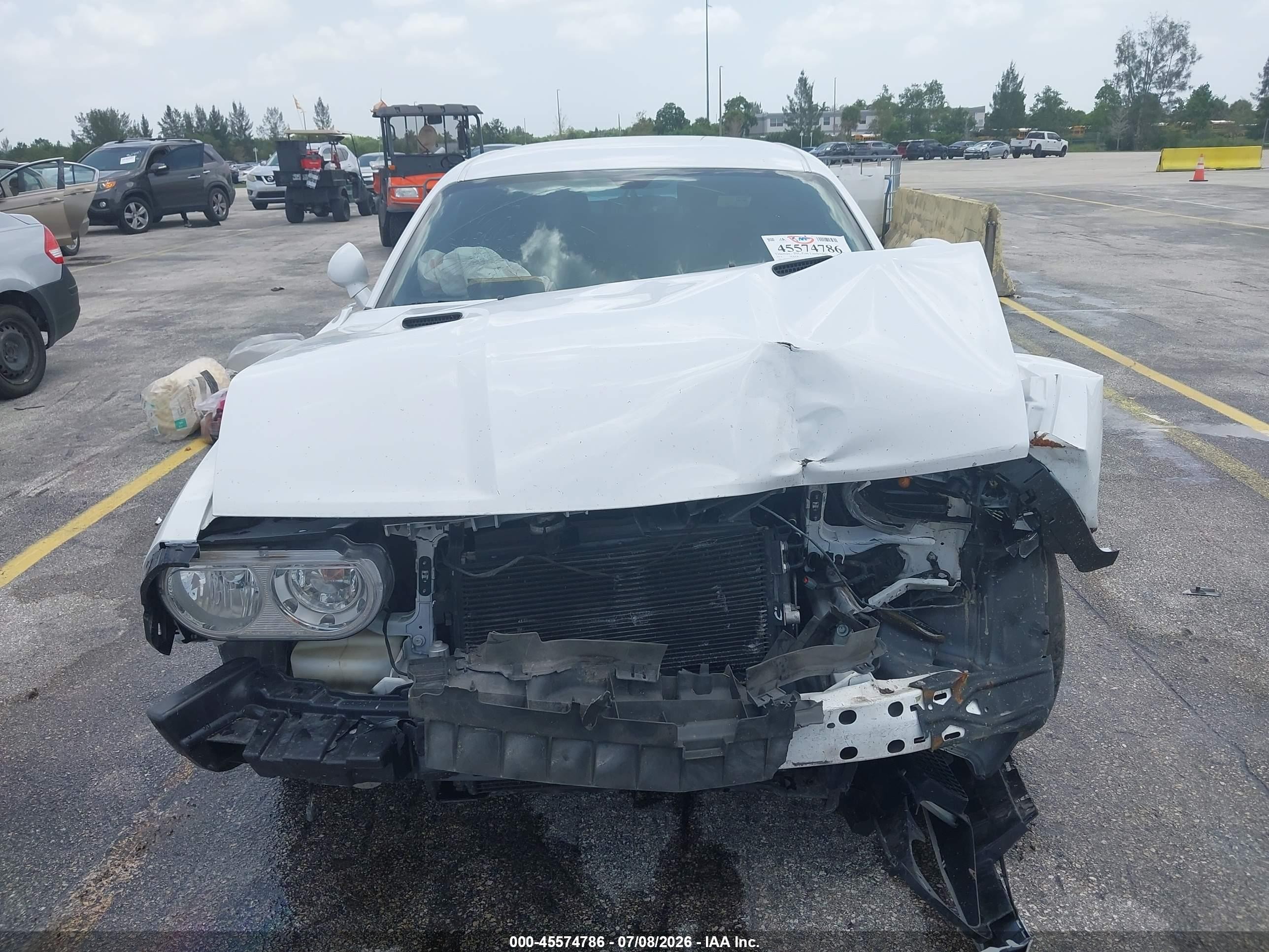 2014 Dodge Challenger Sxt White vin: 2C3CDYAG9EH101458