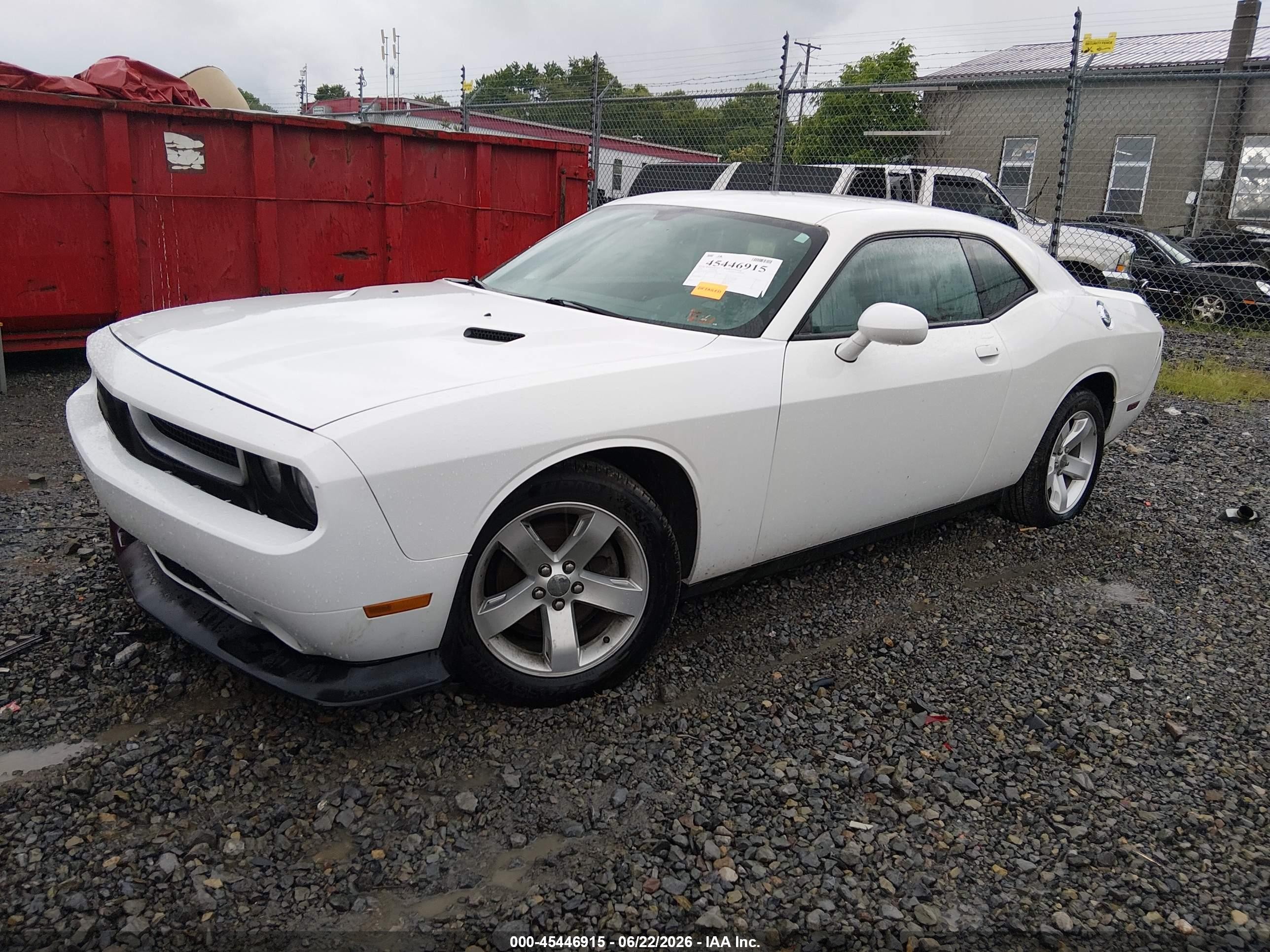 2014 Dodge Challenger Sxt White vin: 2C3CDYAG9EH110600
