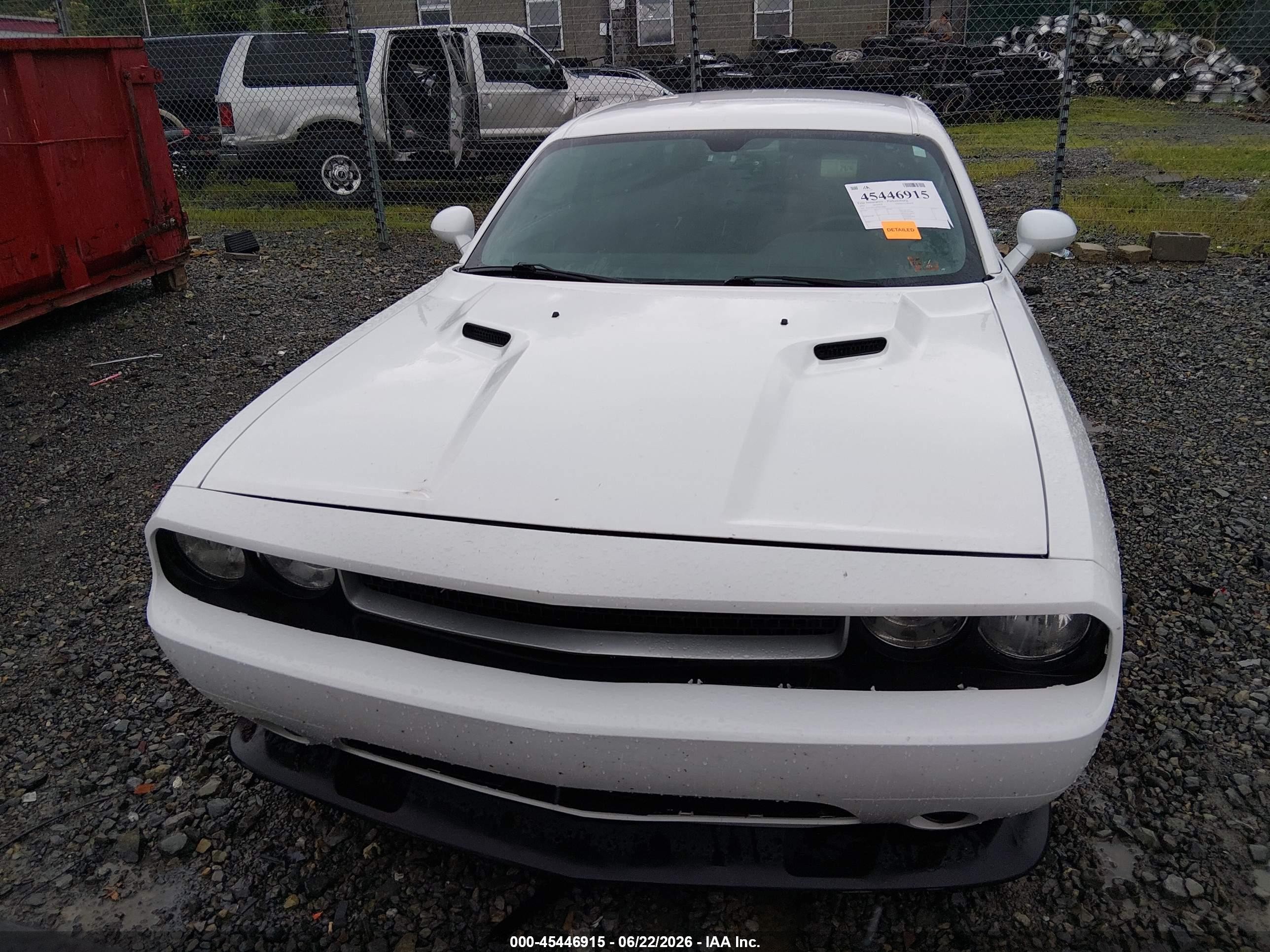 2014 Dodge Challenger Sxt White vin: 2C3CDYAG9EH110600