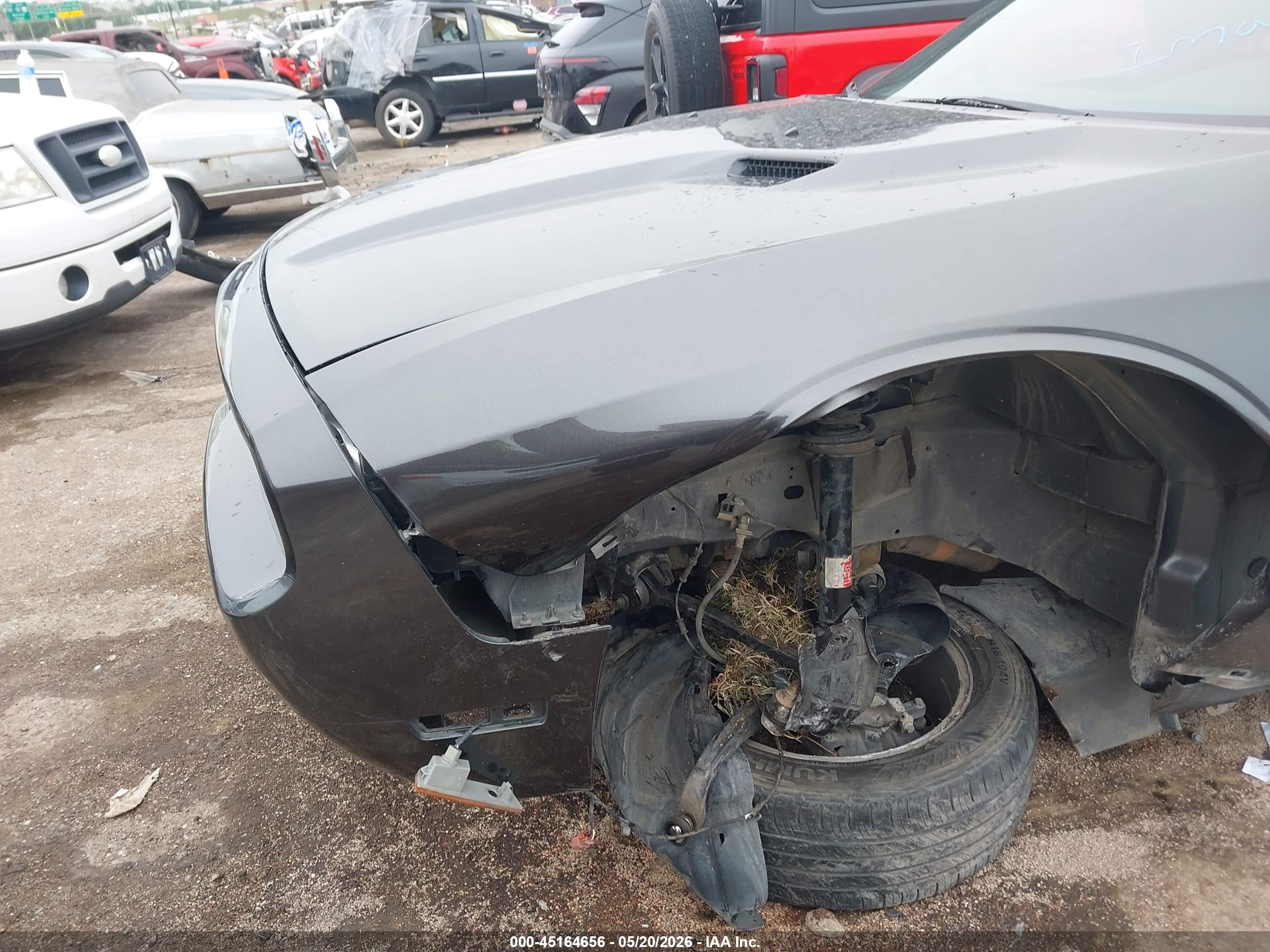 2014 Dodge Challenger Sxt Gray vin: 2C3CDYAG9EH153334