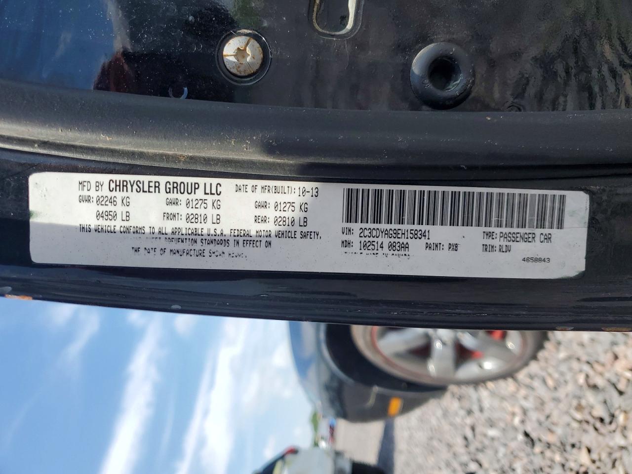 2014 Dodge Challenger Sxt Black vin: 2C3CDYAG9EH158341
