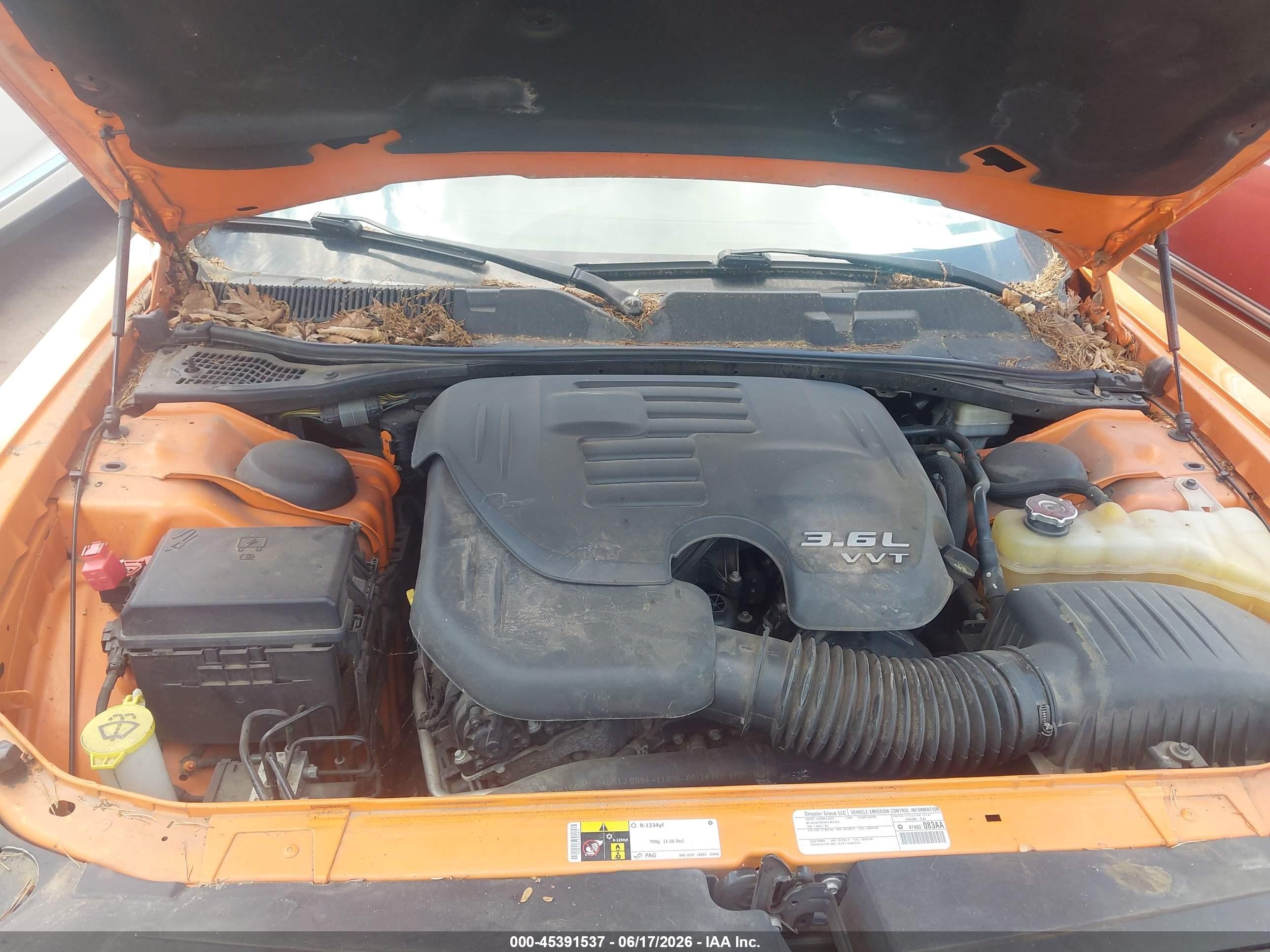 2014 Dodge Challenger Sxt 100th Anniversary Appearance Group Orange vin: 2C3CDYAG9EH277216