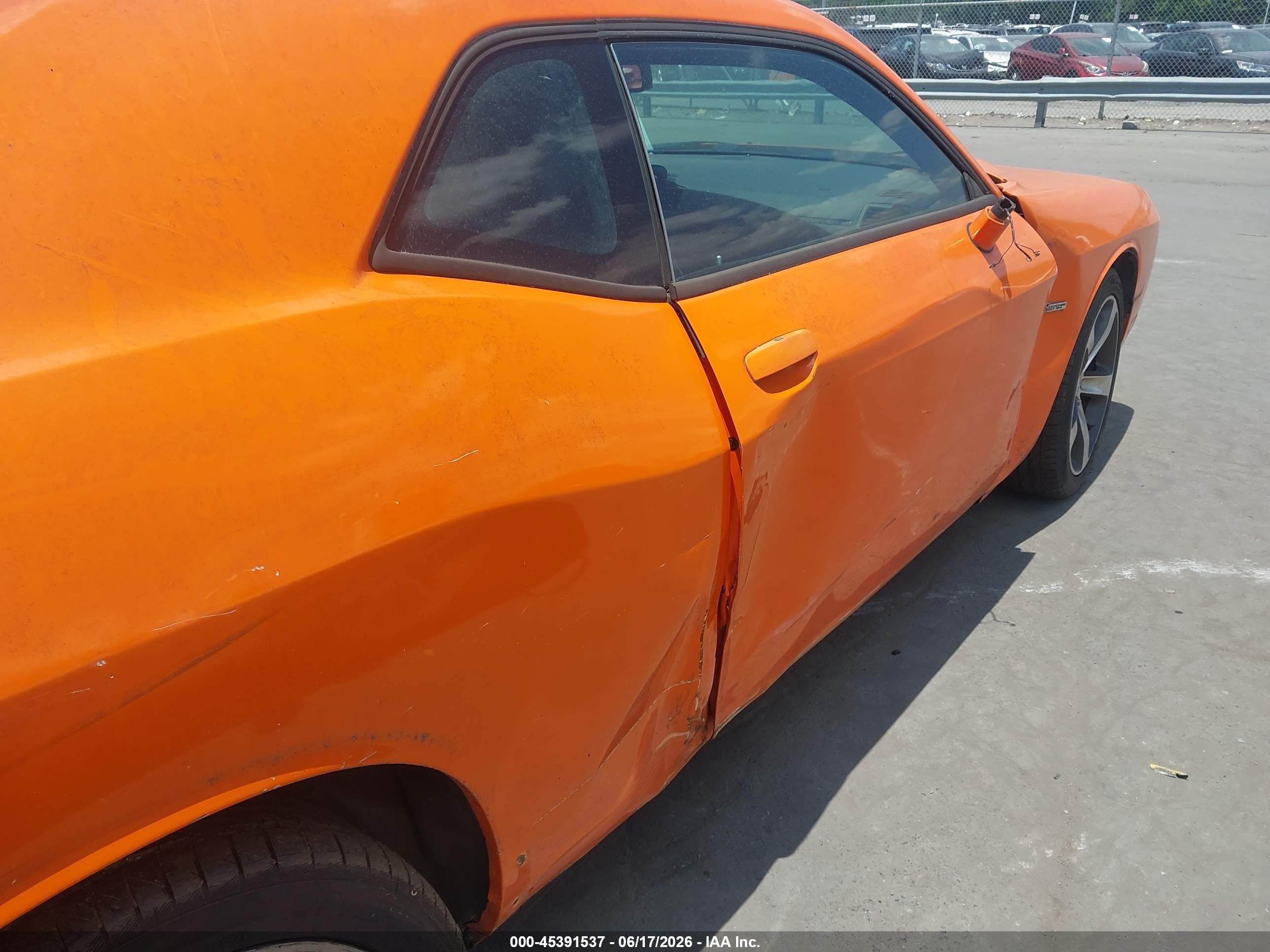2014 Dodge Challenger Sxt 100th Anniversary Appearance Group Orange vin: 2C3CDYAG9EH277216