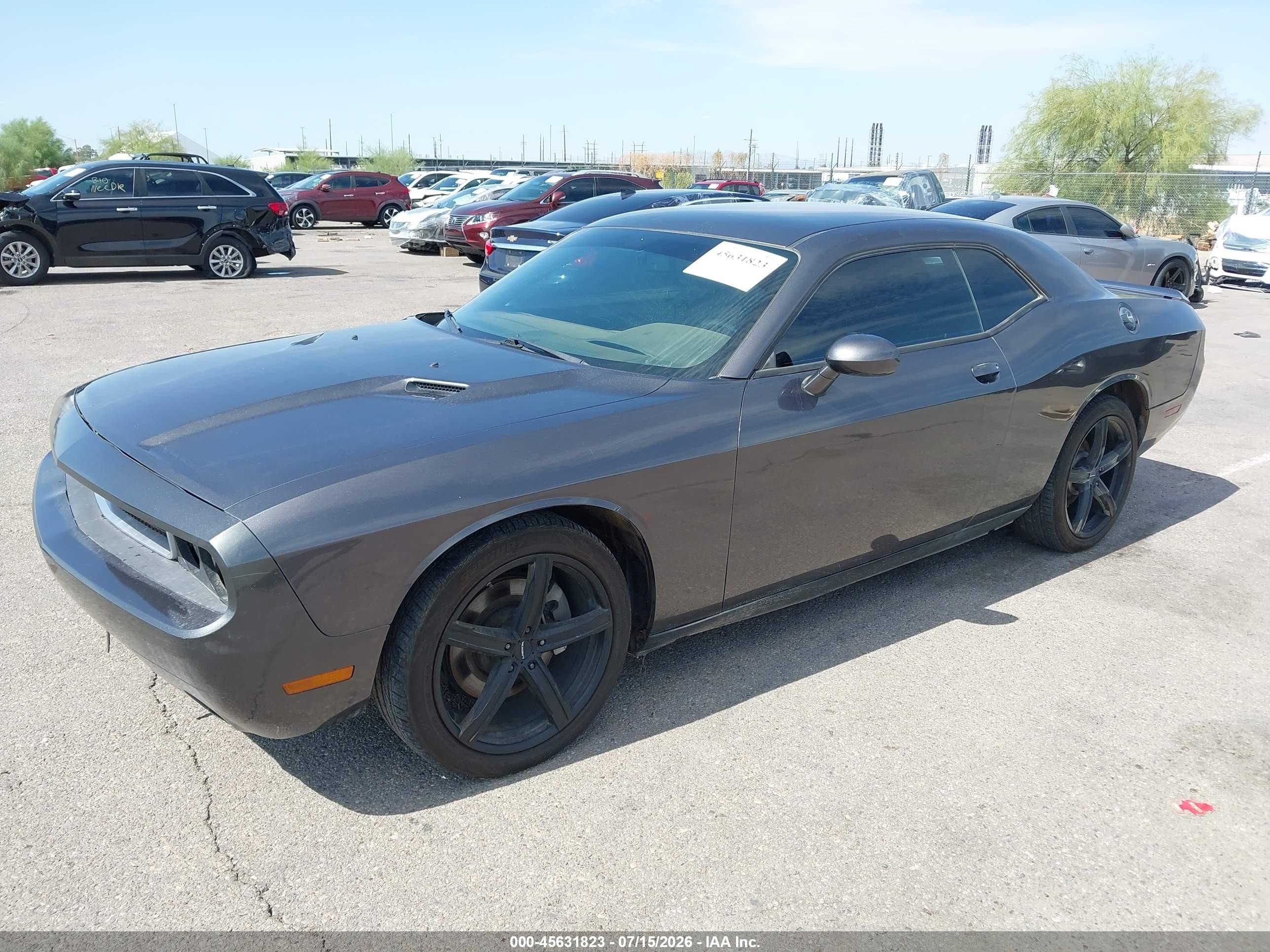 2014 Dodge Challenger Sxt Gray vin: 2C3CDYAG9EH298423