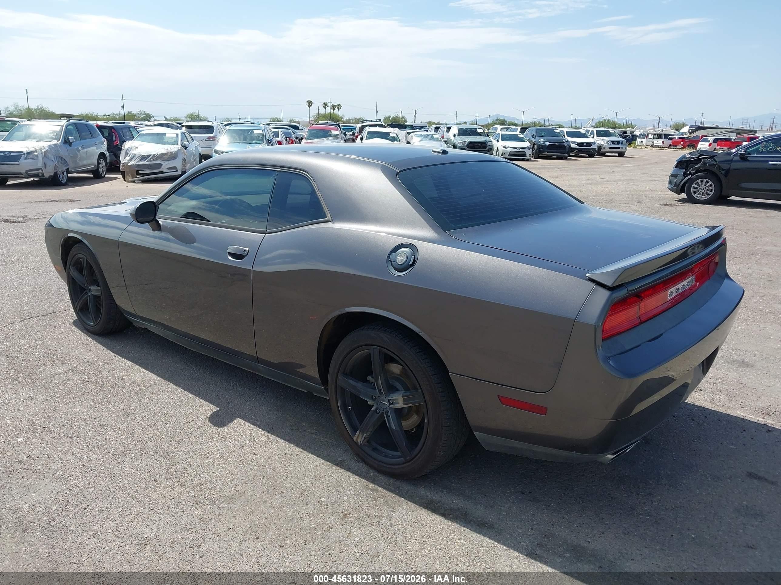 2014 Dodge Challenger Sxt Gray vin: 2C3CDYAG9EH298423