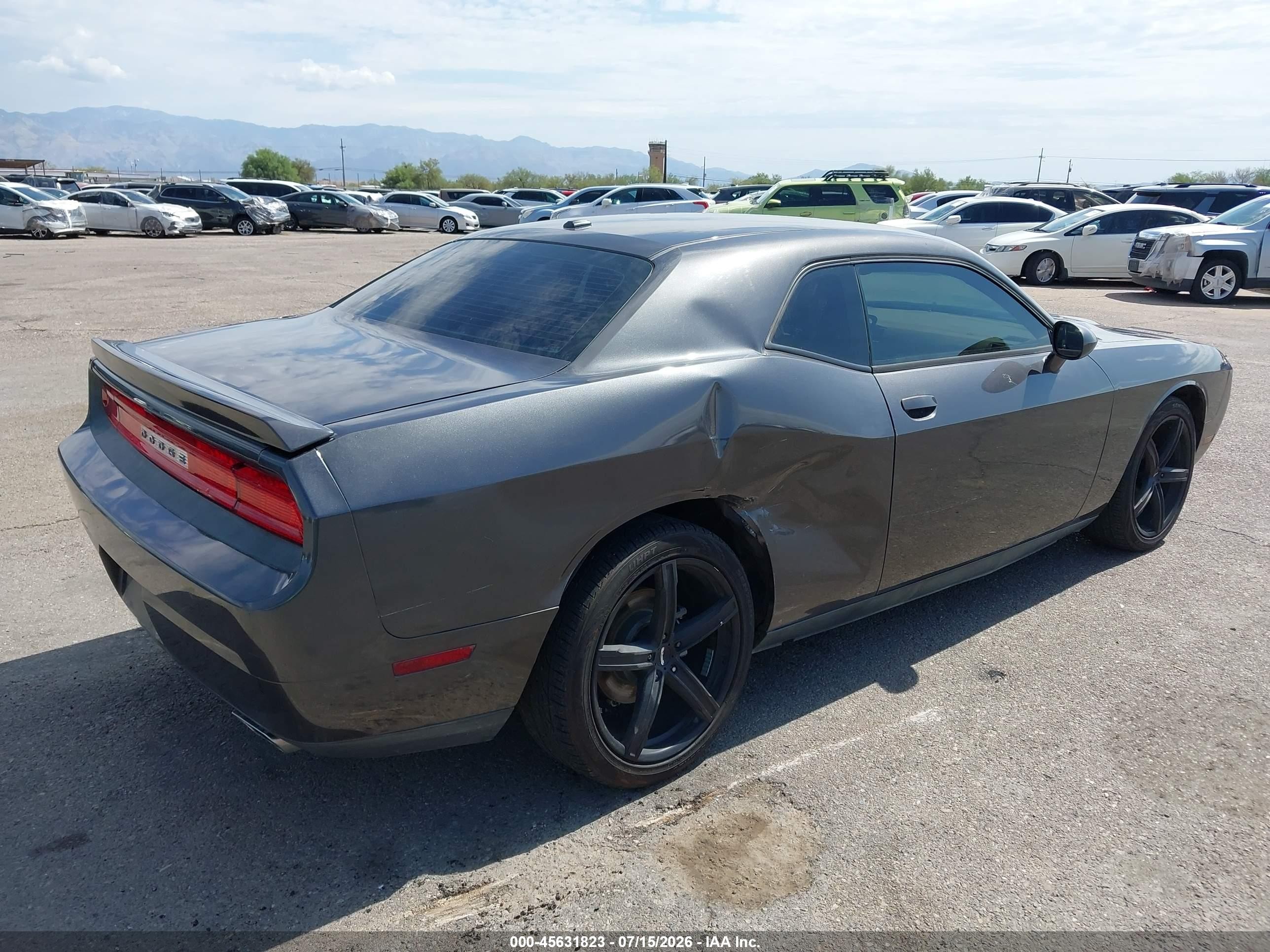 2014 Dodge Challenger Sxt Gray vin: 2C3CDYAG9EH298423