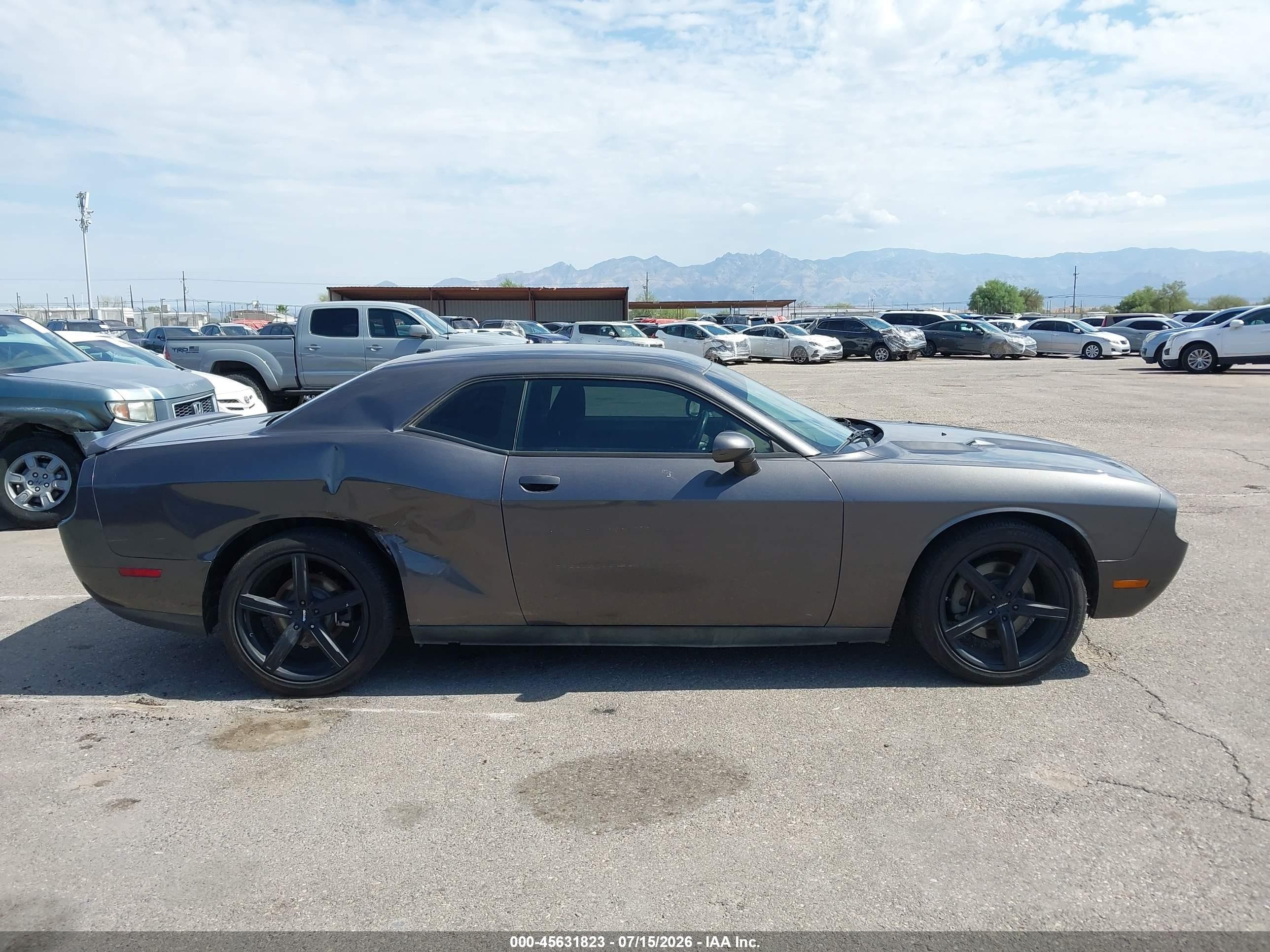 2014 Dodge Challenger Sxt Gray vin: 2C3CDYAG9EH298423