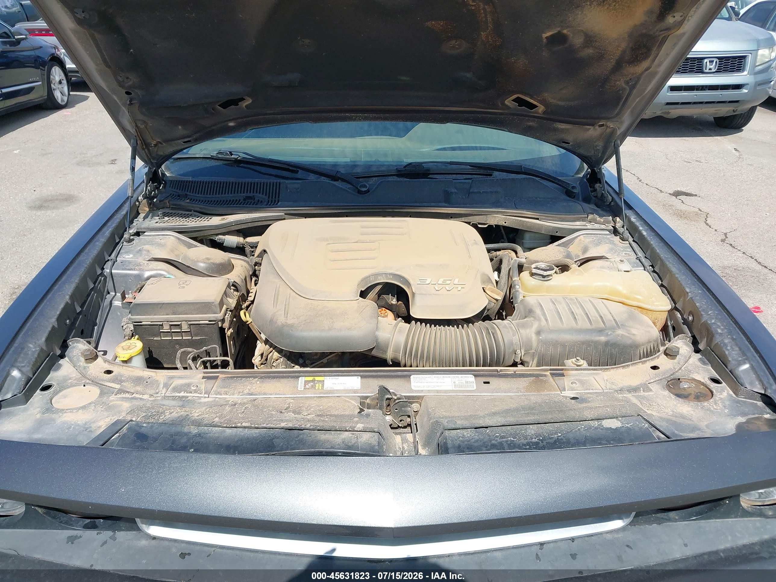 2014 Dodge Challenger Sxt Gray vin: 2C3CDYAG9EH298423