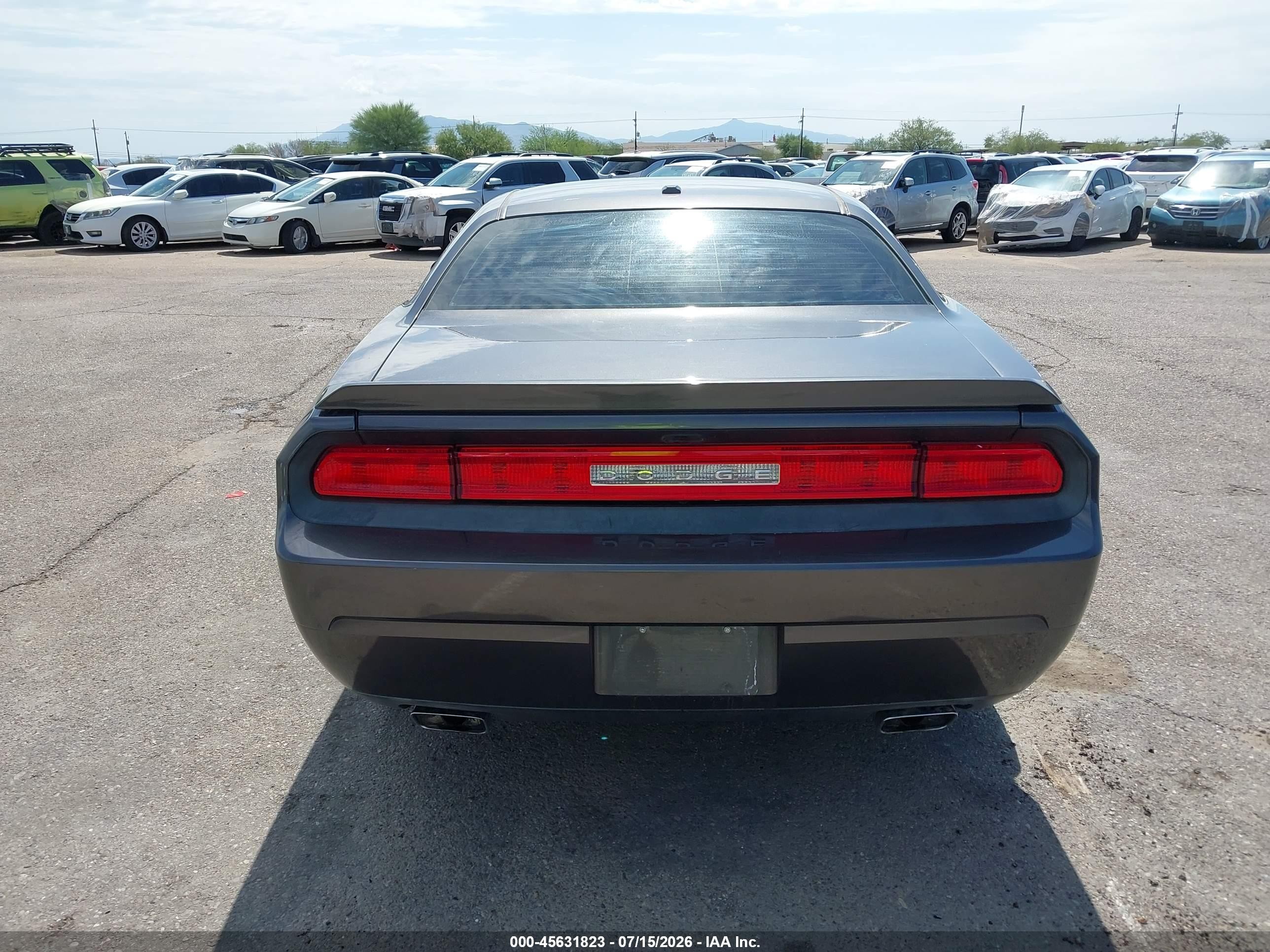 2014 Dodge Challenger Sxt Gray vin: 2C3CDYAG9EH298423