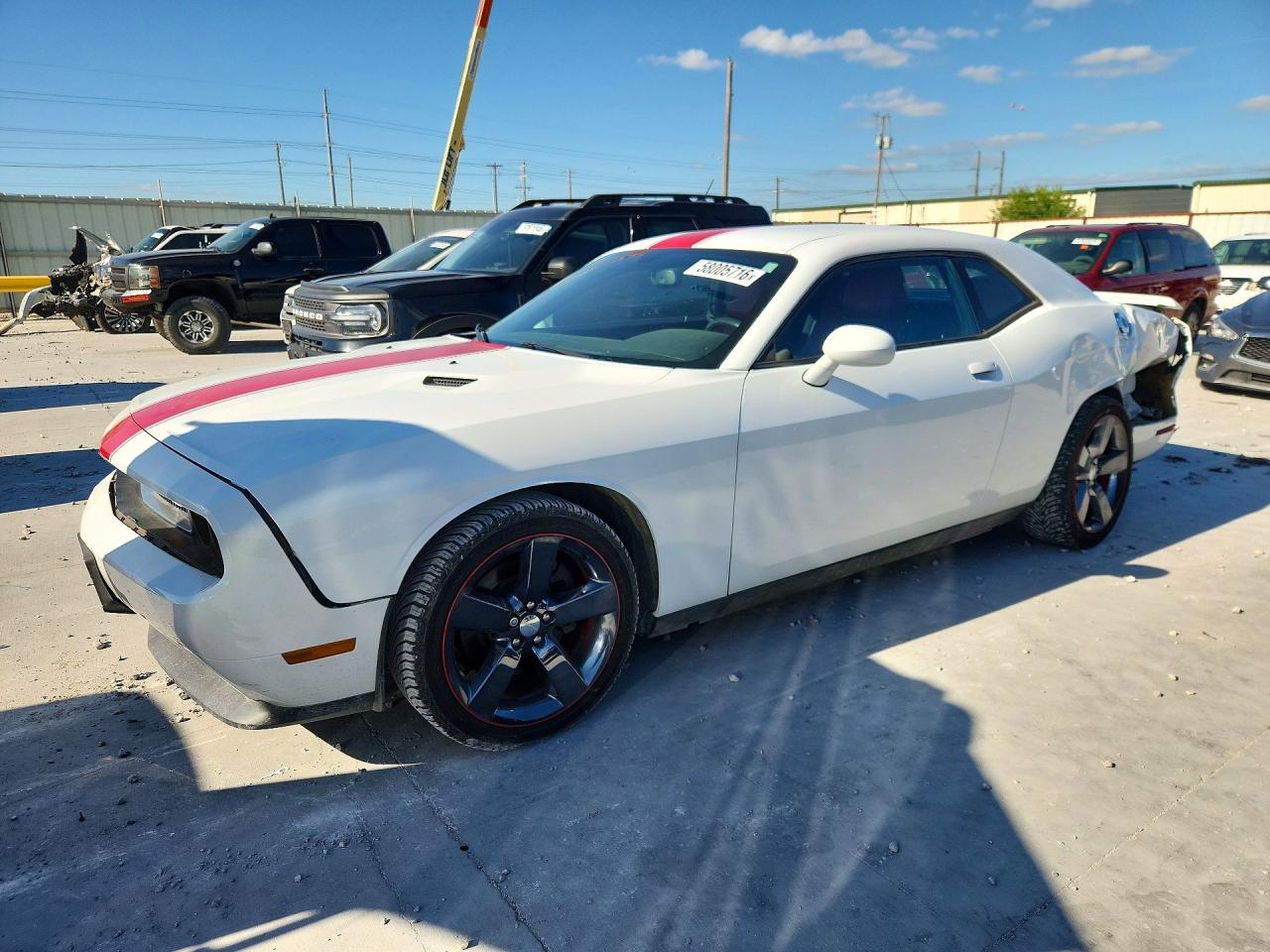 2013 Dodge Challenger Sxt White vin: 2C3CDYAGXDH579144
