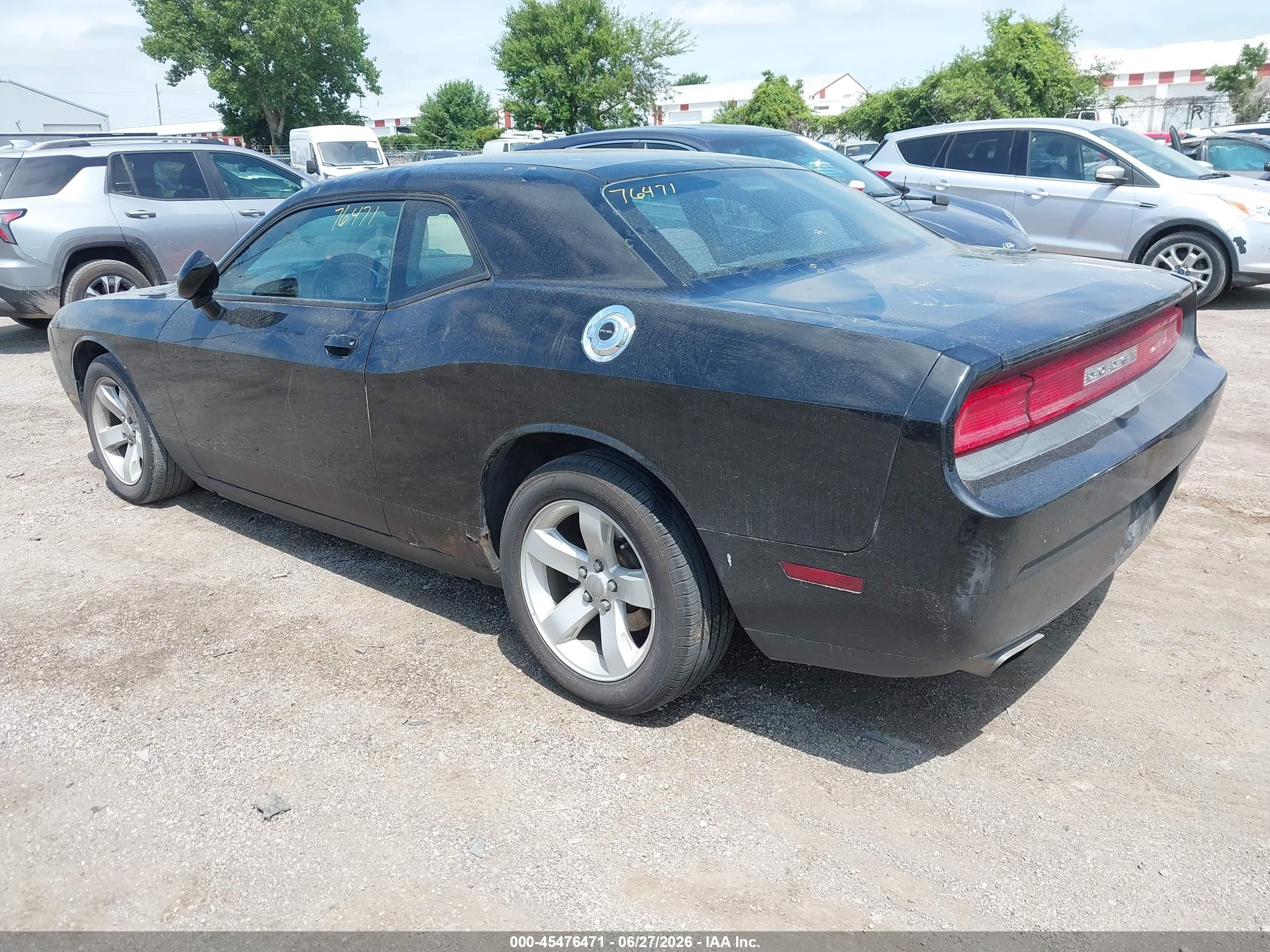 2013 Dodge Challenger Sxt Black vin: 2C3CDYAGXDH653386