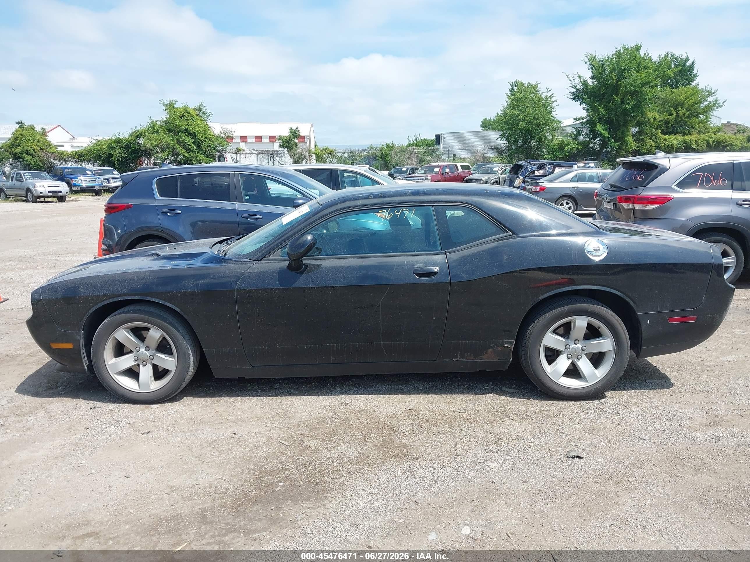 2013 Dodge Challenger Sxt Black vin: 2C3CDYAGXDH653386