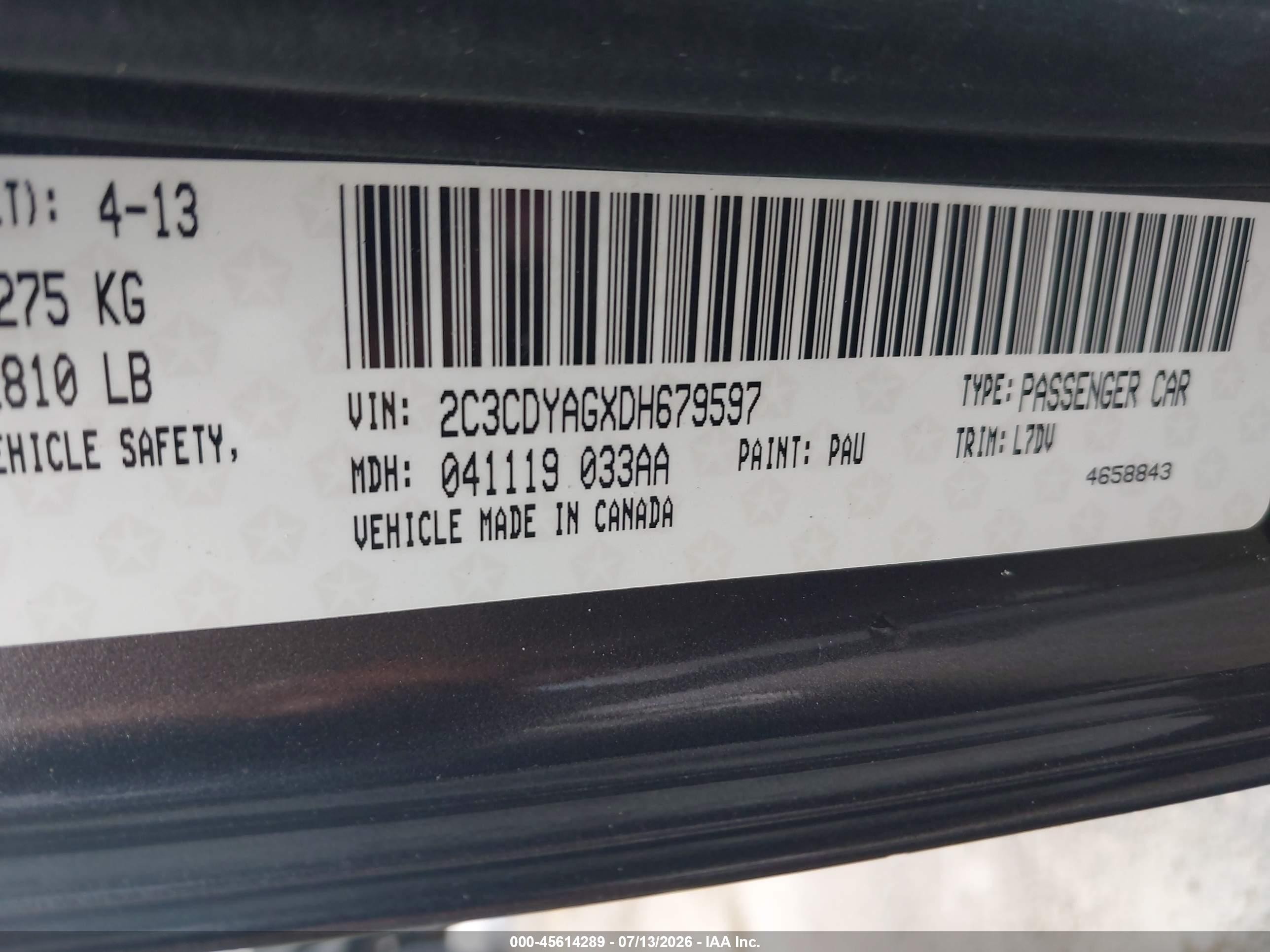 2013 Dodge Challenger Sxt Gray vin: 2C3CDYAGXDH679597
