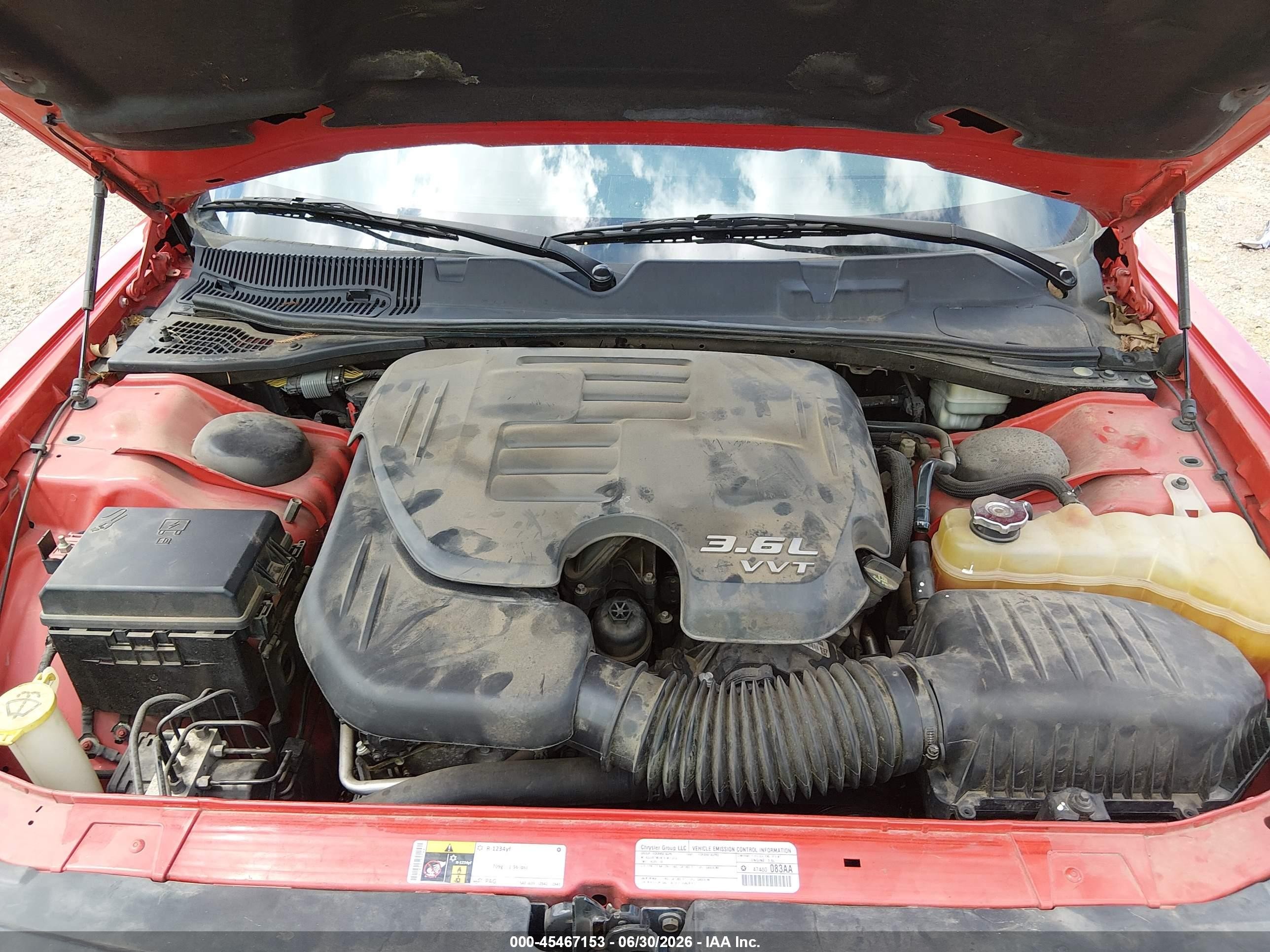 2014 Dodge Challenger Sxt Red vin: 2C3CDYAGXEH232026