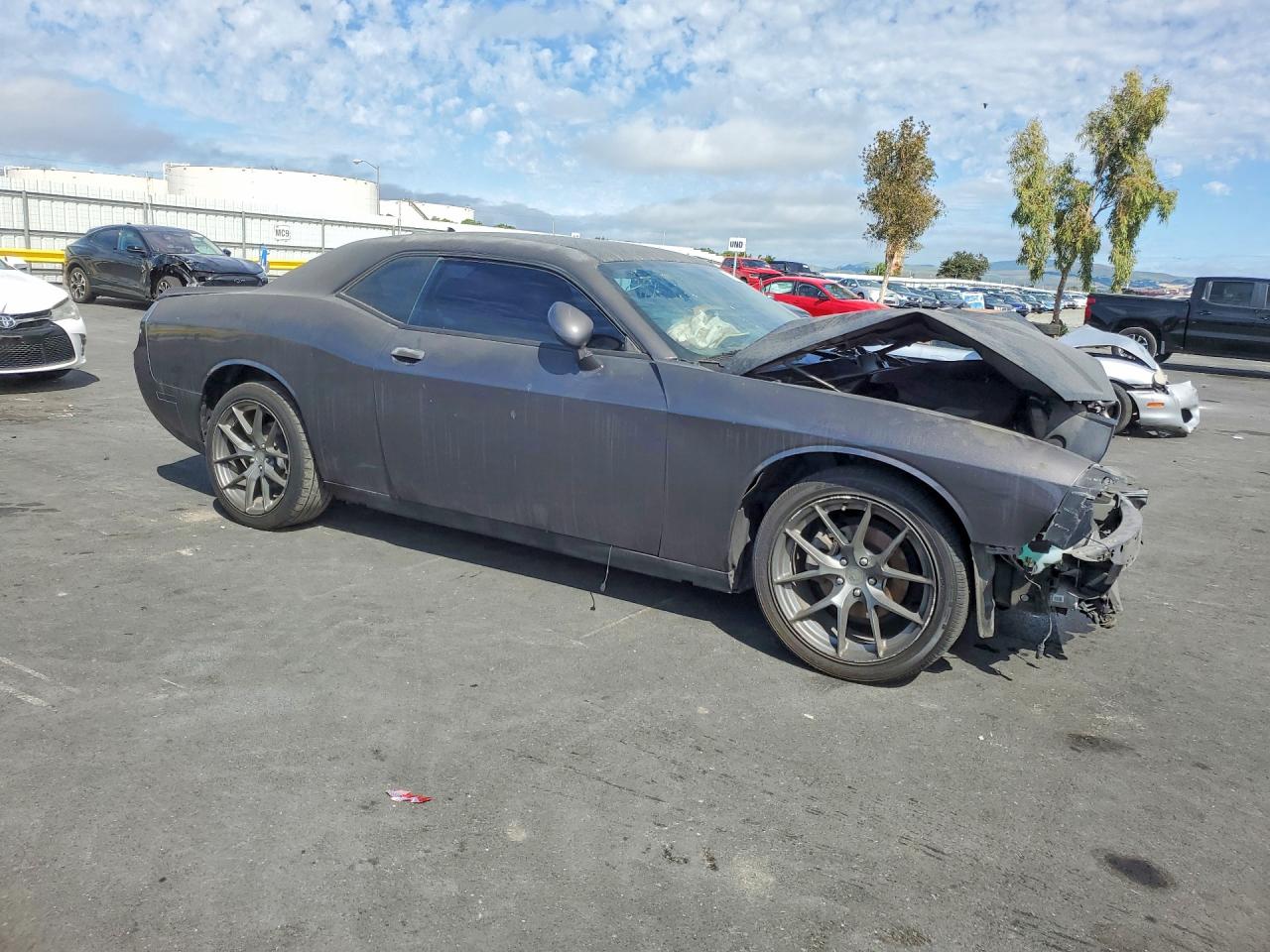 2014 Dodge Challenger Sxt Gray vin: 2C3CDYAGXEH247559