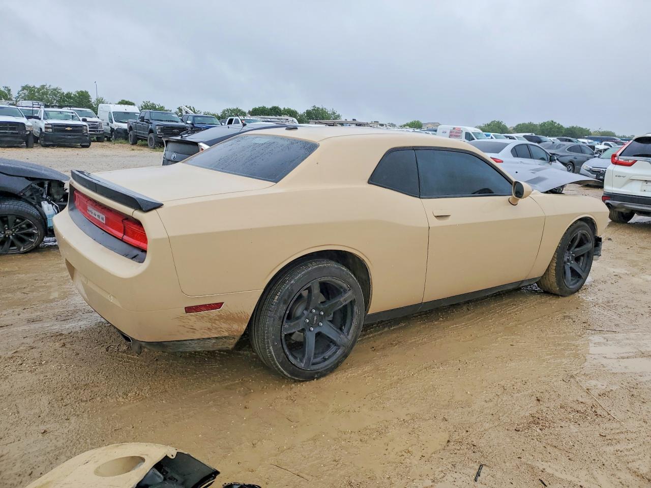 2014 Dodge Challenger Sxt Желто-коричневый vin: 2C3CDYAGXEH298964