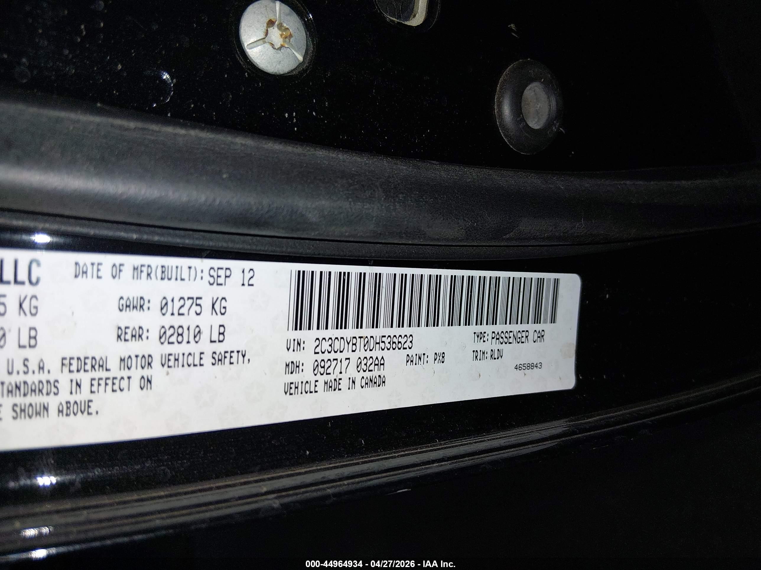 2013 Dodge Challenger R/t Plus Black vin: 2C3CDYBT0DH536623