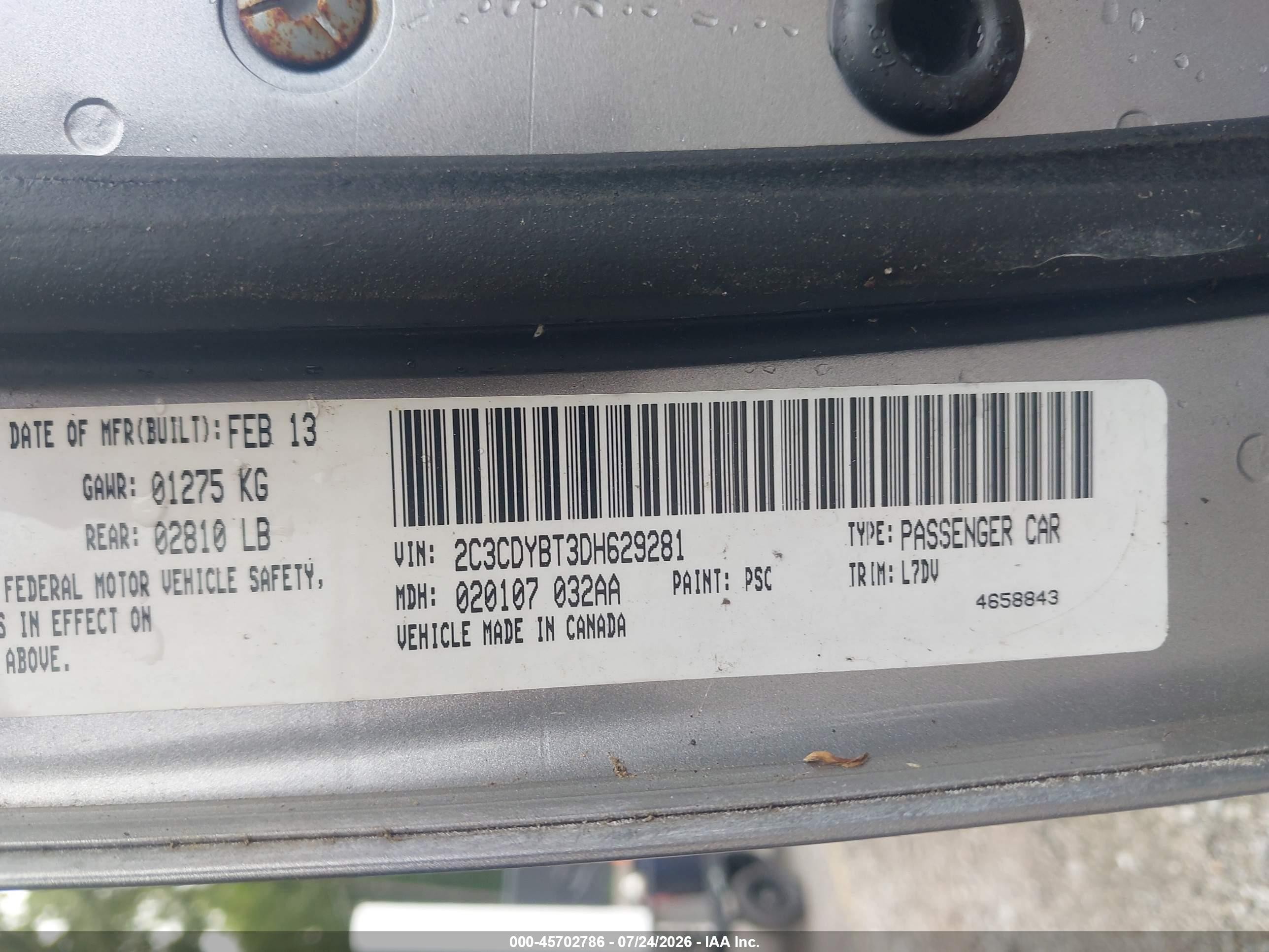 2013 Dodge Challenger R/t Gray vin: 2C3CDYBT3DH629281