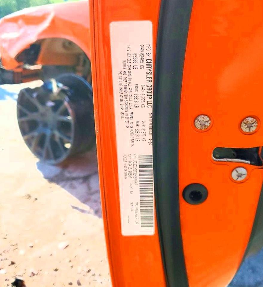 2014 Dodge Challenger R Оранжевый vin: 2C3CDYBT3EH276767