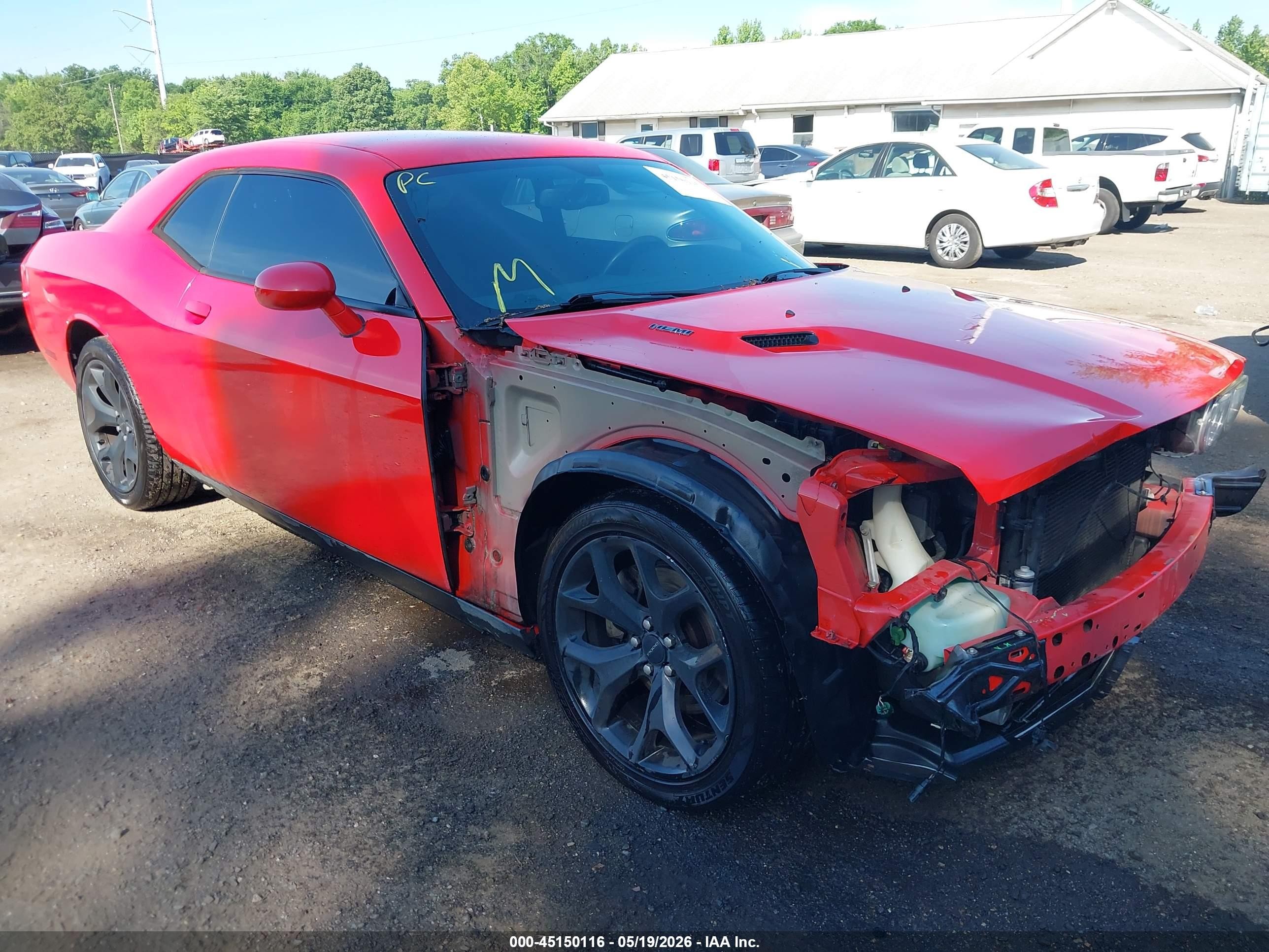 2014 Dodge Challenger R/t Red vin: 2C3CDYBT3EH307452