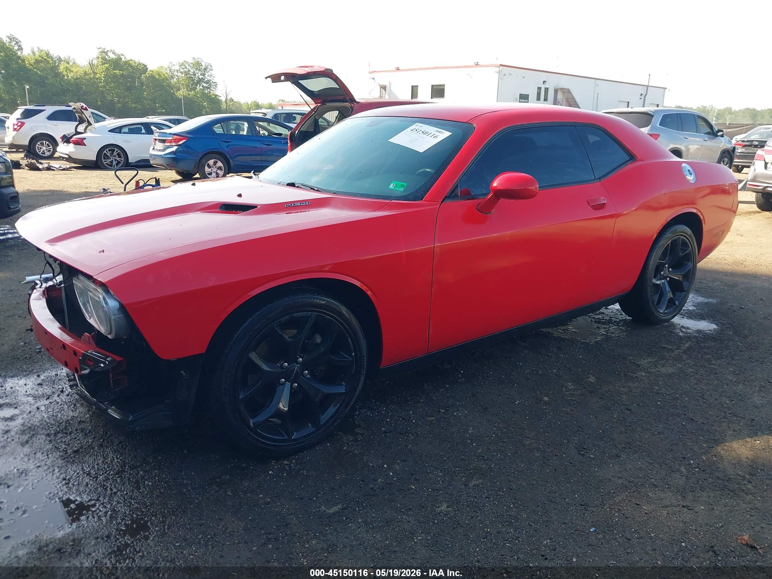 2014 Dodge Challenger R/t Red vin: 2C3CDYBT3EH307452