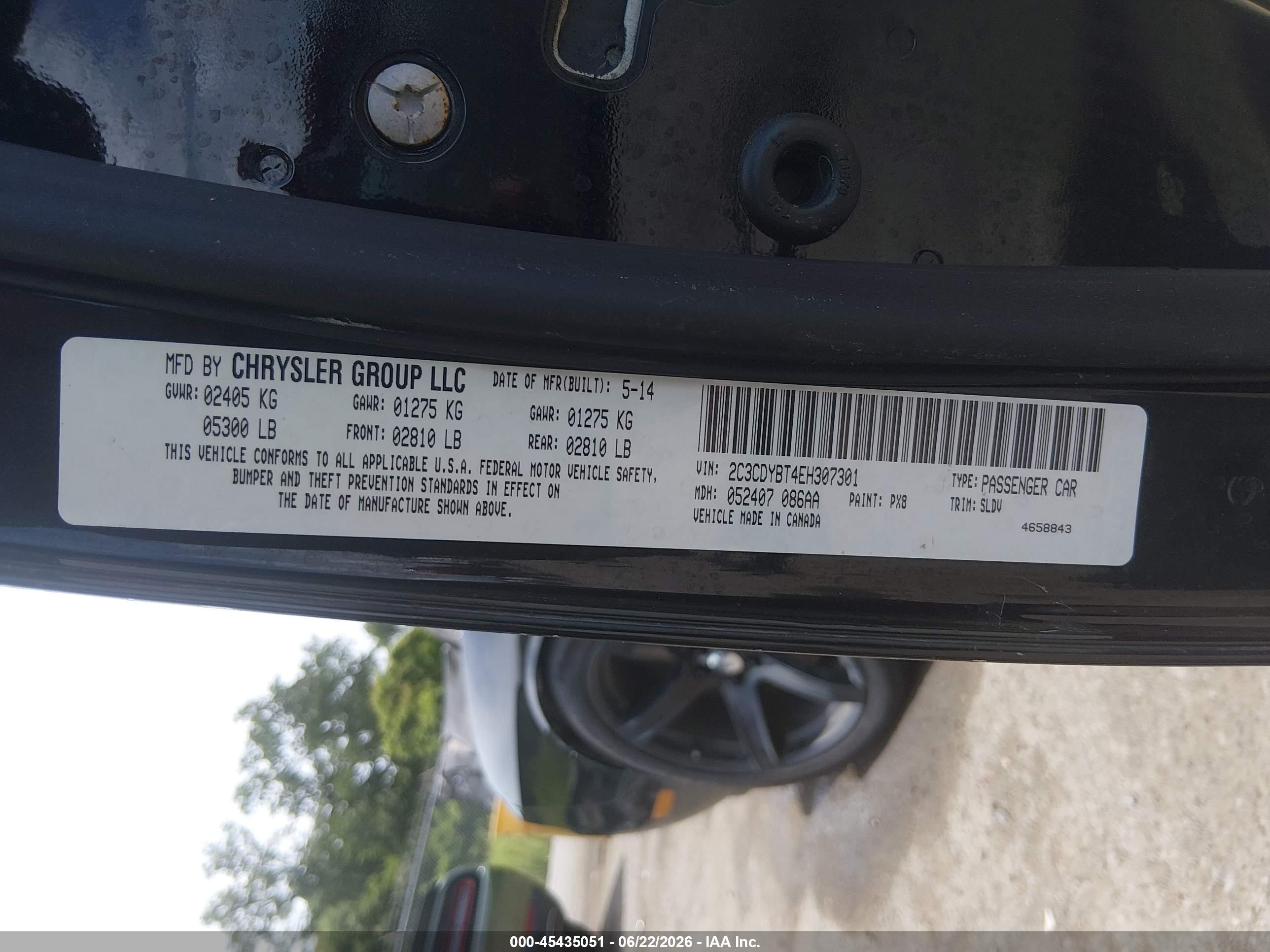 2014 Dodge Challenger Shaker Pkg Черный vin: 2C3CDYBT4EH307301