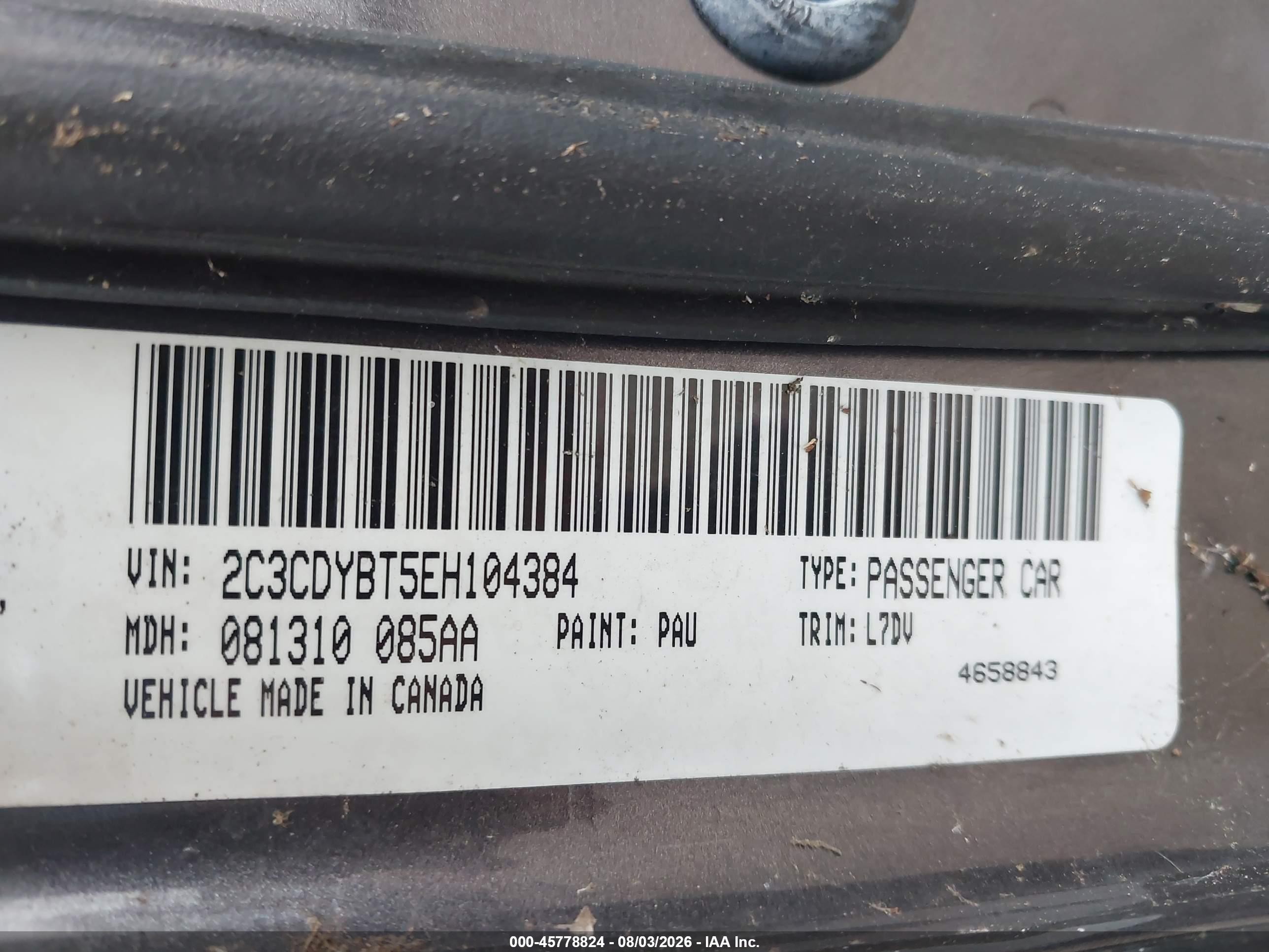 2014 Dodge Challenger R/t Gray vin: 2C3CDYBT5EH104384