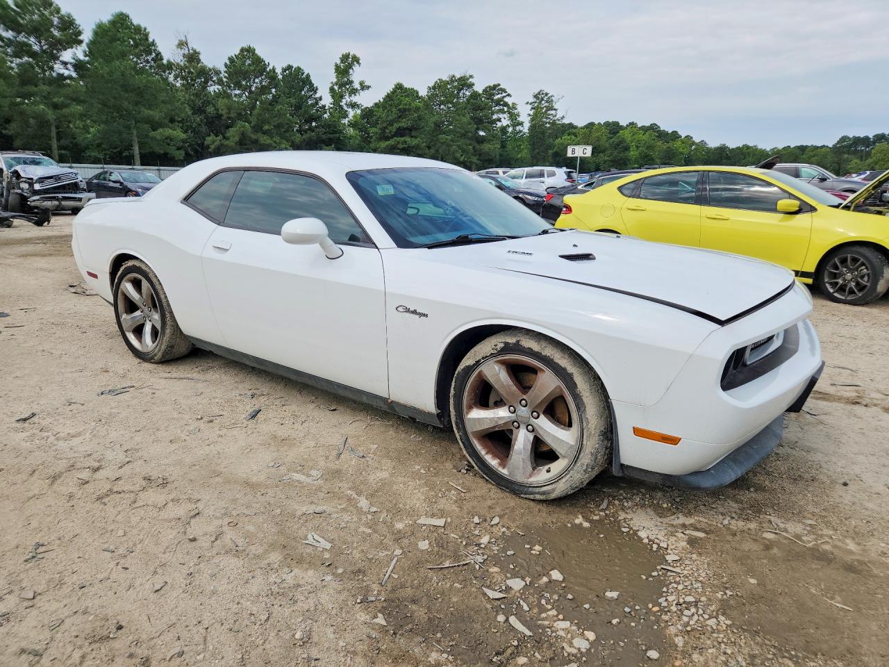 2014 Dodge Challenger R/t White vin: 2C3CDYBT5EH196824