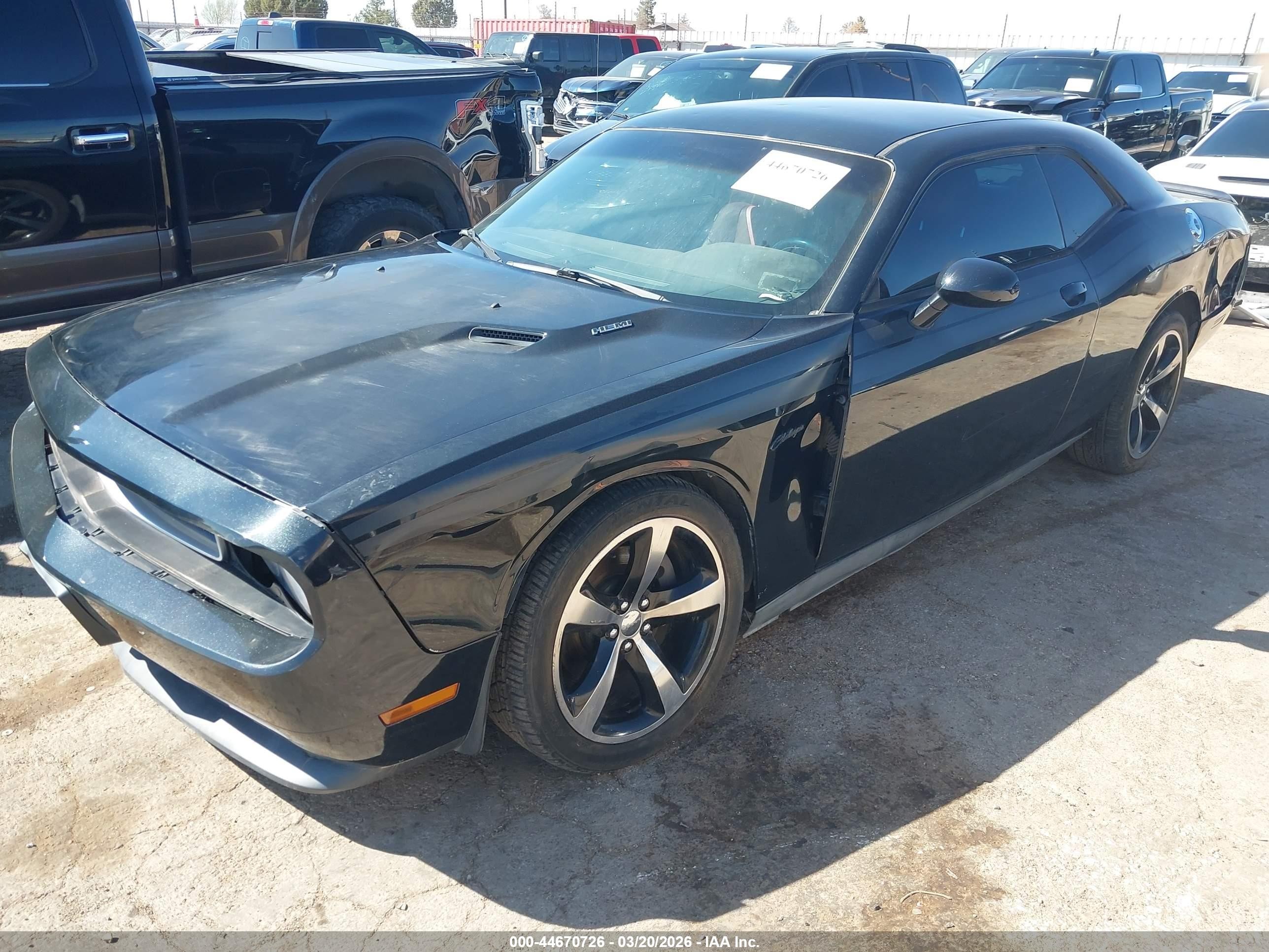2013 Dodge Challenger R/t Classic Черный vin: 2C3CDYBT6DH634555
