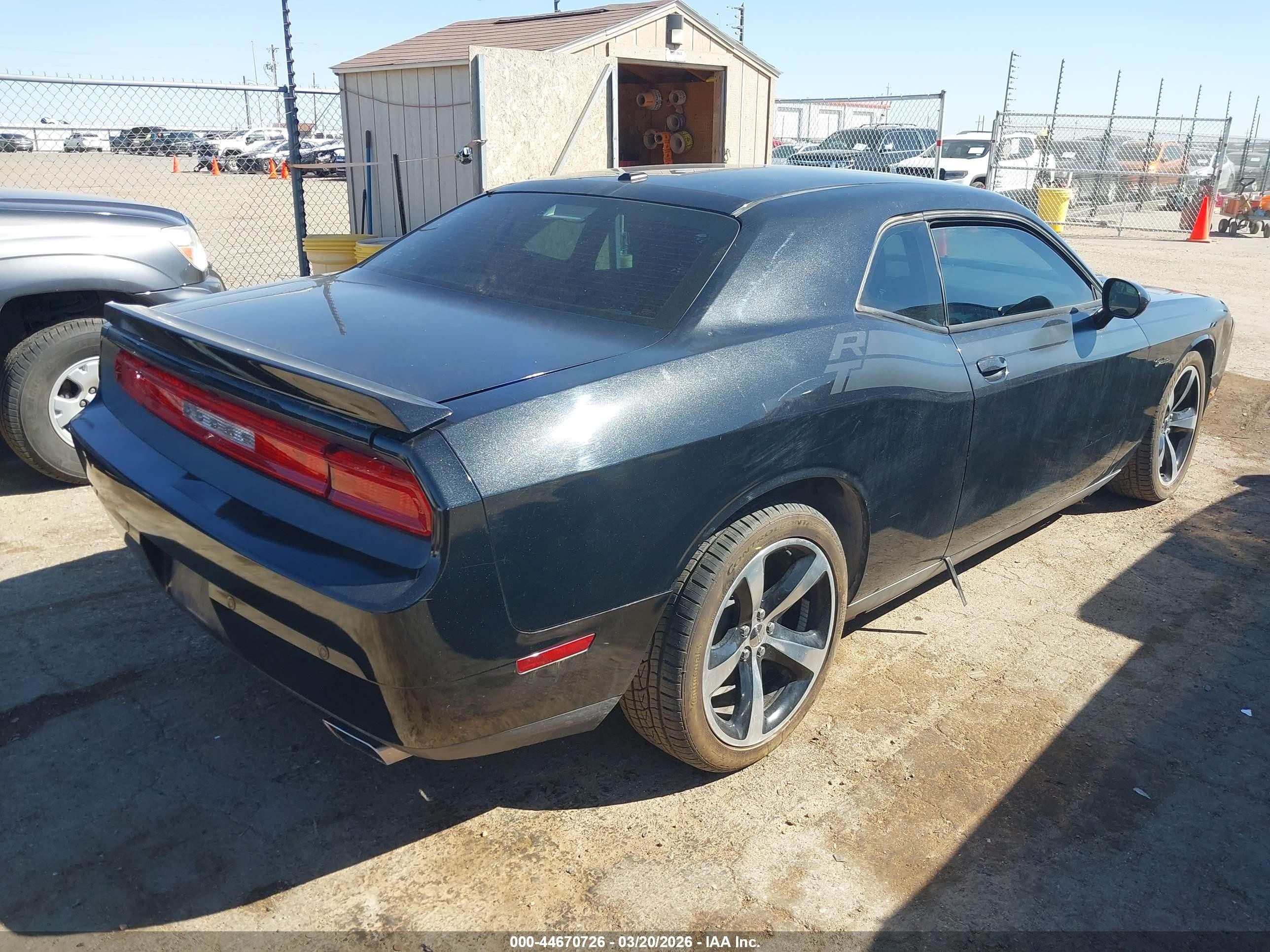 2013 Dodge Challenger R/t Classic Черный vin: 2C3CDYBT6DH634555
