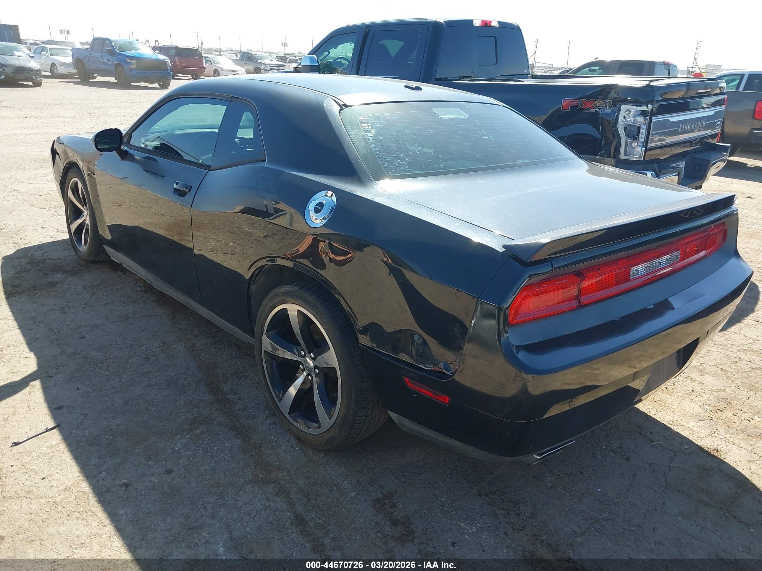 2013 Dodge Challenger R/t Classic Черный vin: 2C3CDYBT6DH634555