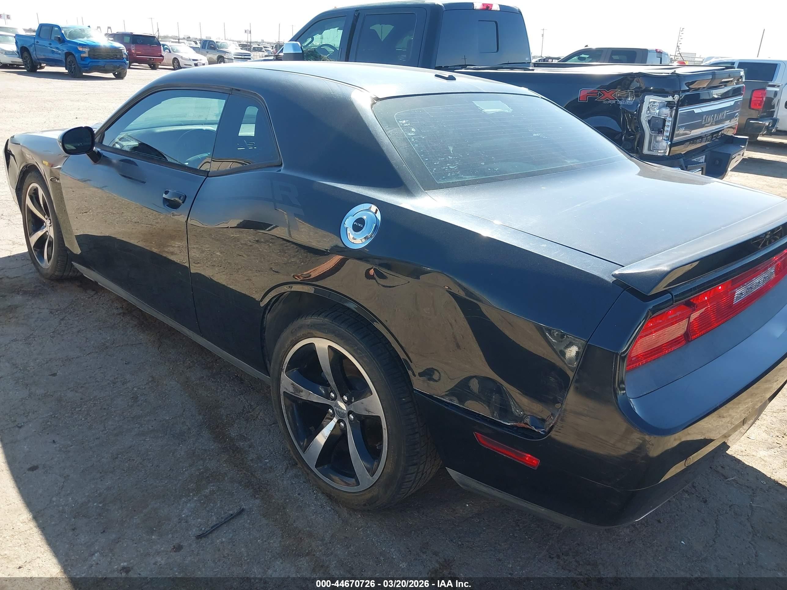 2013 Dodge Challenger R/t Classic Черный vin: 2C3CDYBT6DH634555