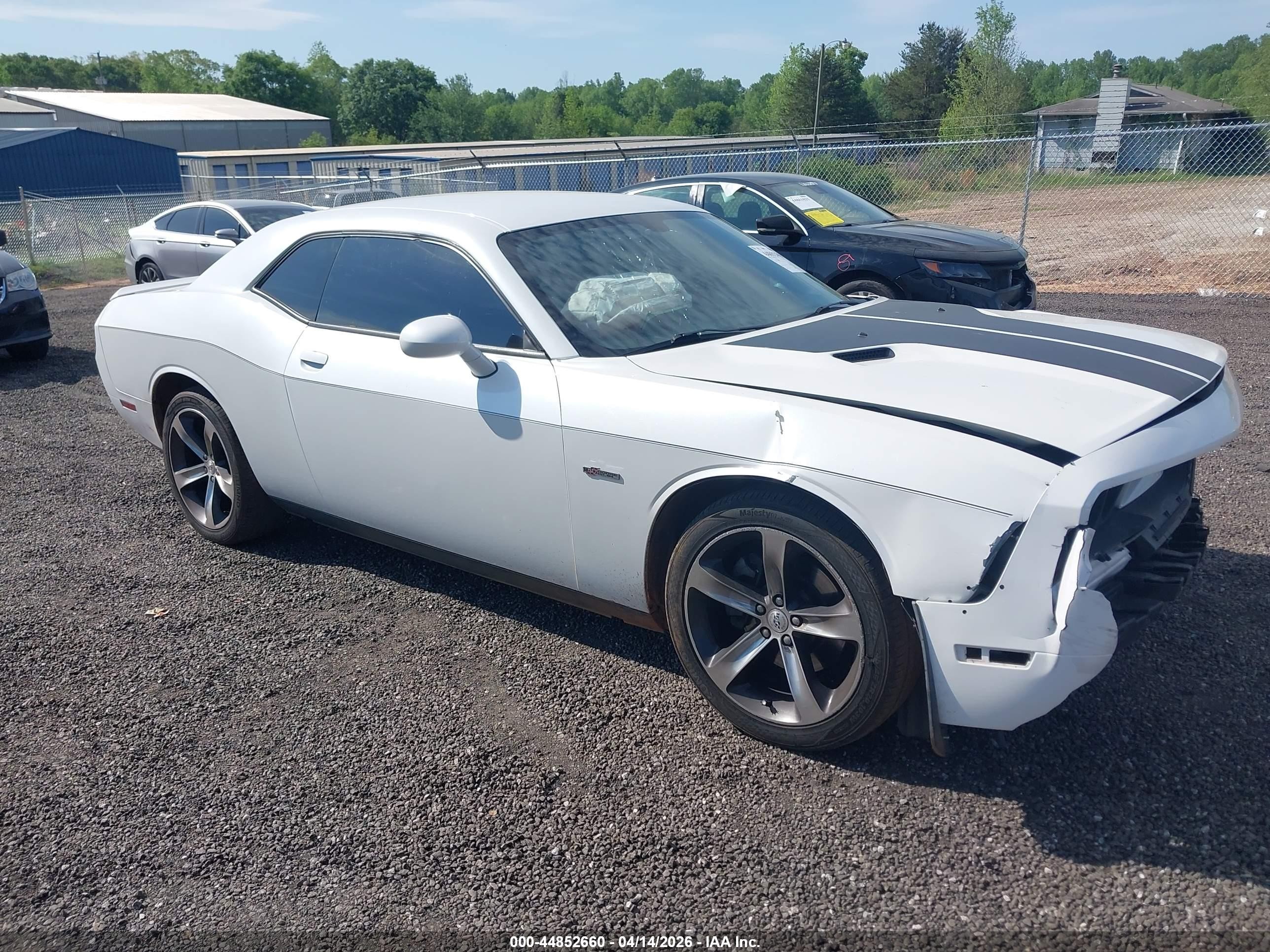 2014 Dodge Challenger R/t 100th Anniversary Appearance Group White vin: 2C3CDYBT7EH293118