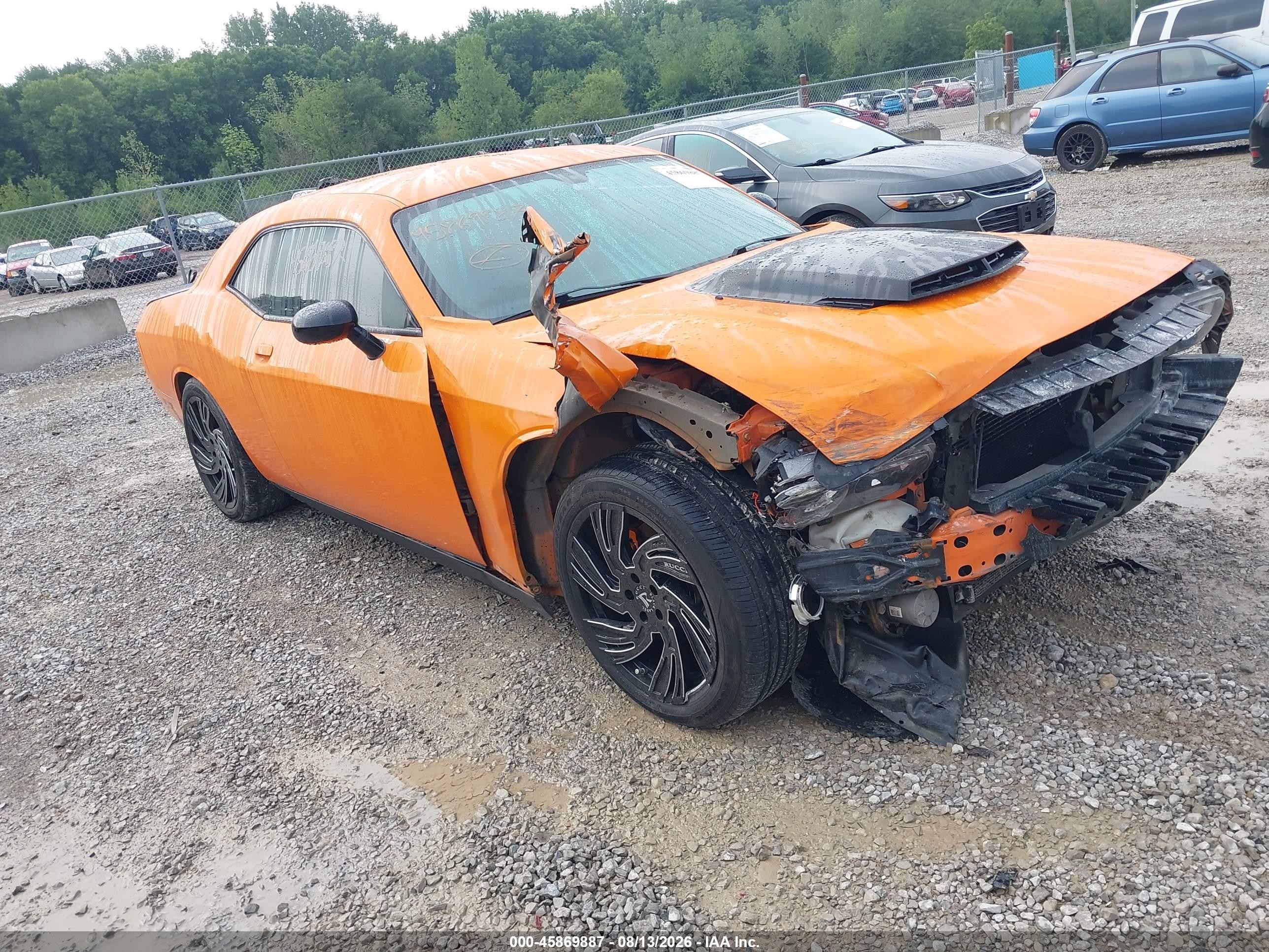2014 Dodge Challenger R/t Orange vin: 2C3CDYBT7EH311410
