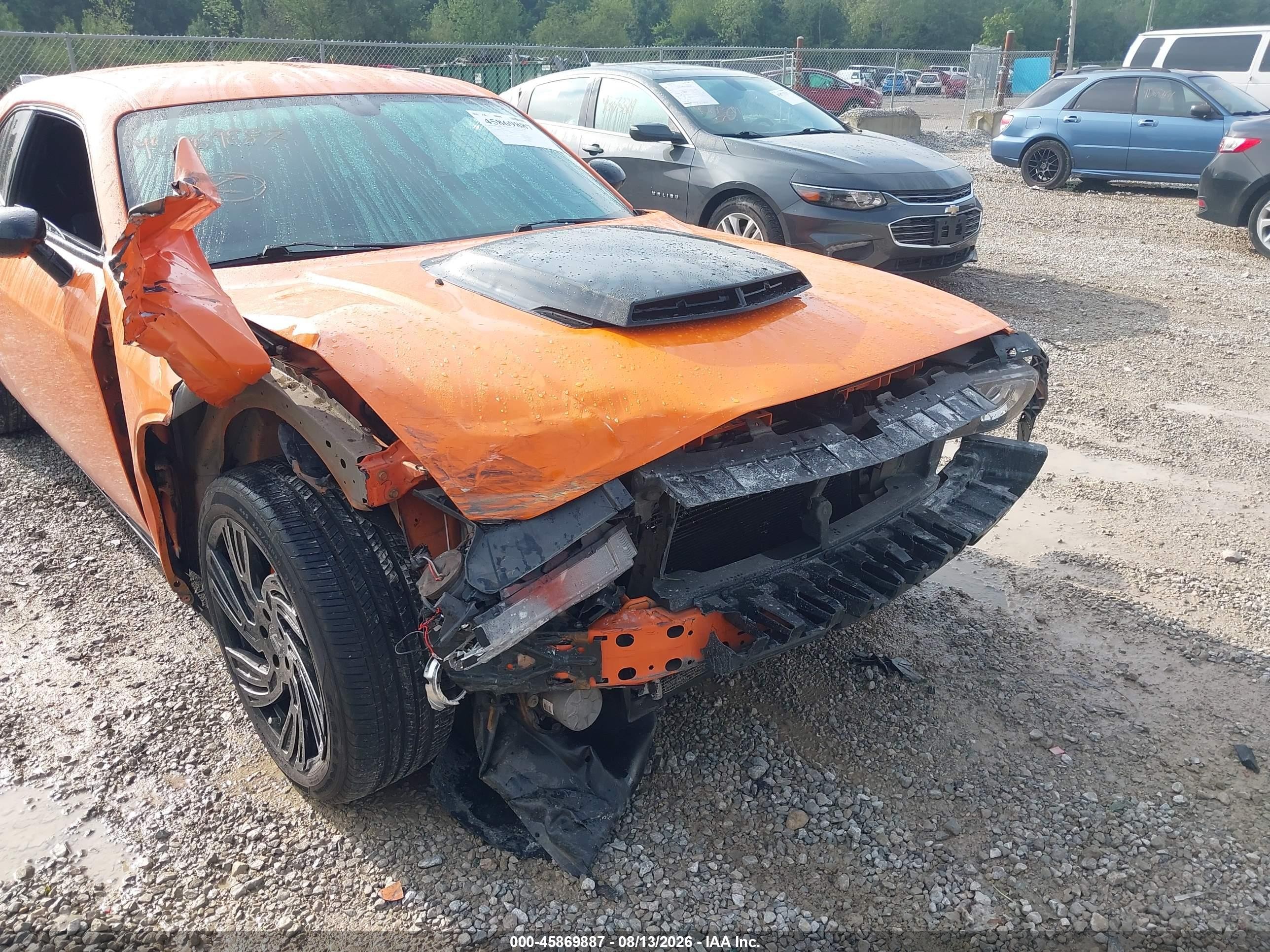 2014 Dodge Challenger R/t Orange vin: 2C3CDYBT7EH311410