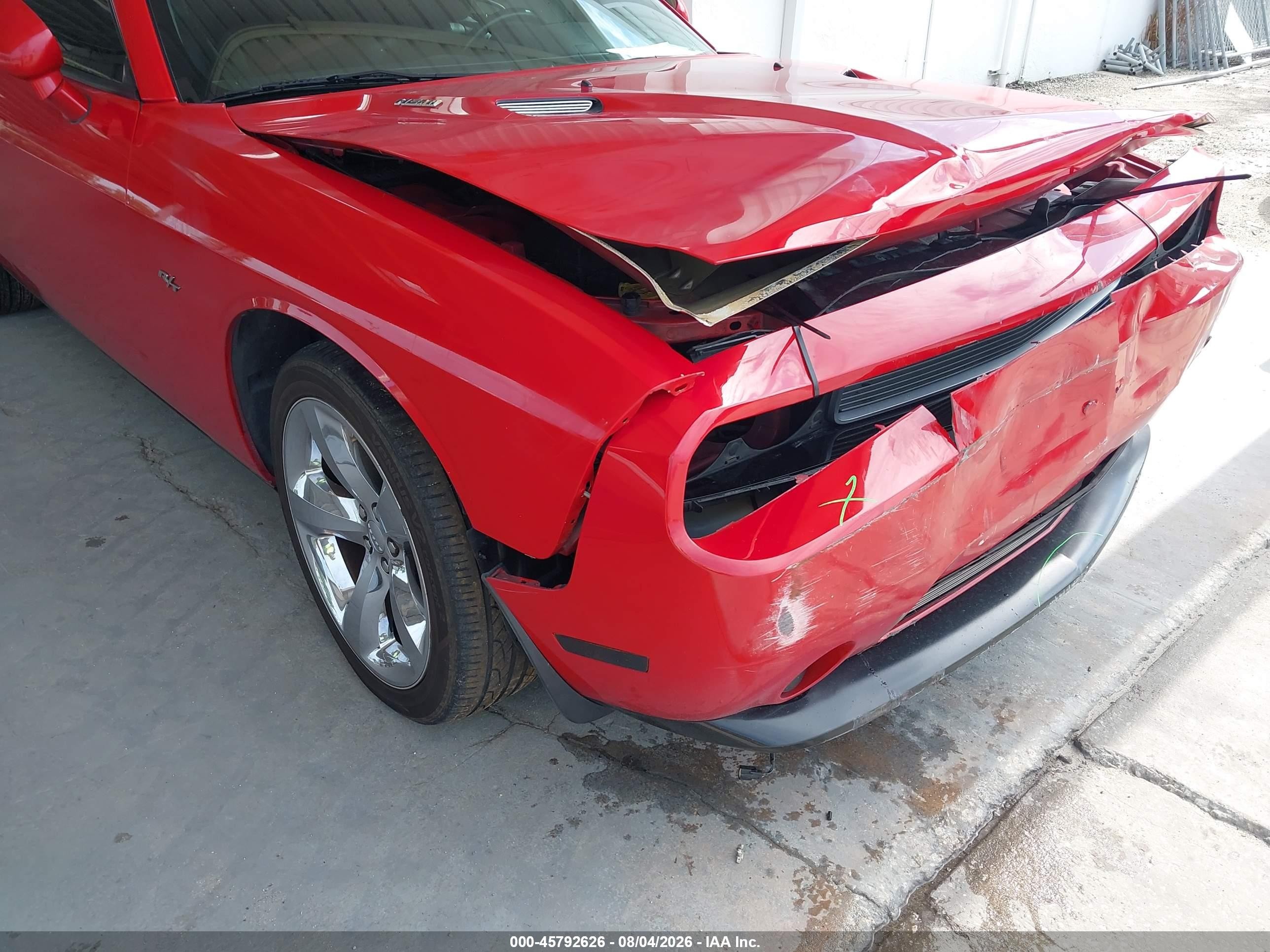 2013 Dodge Challenger R/t Plus Red vin: 2C3CDYBT8DH586007