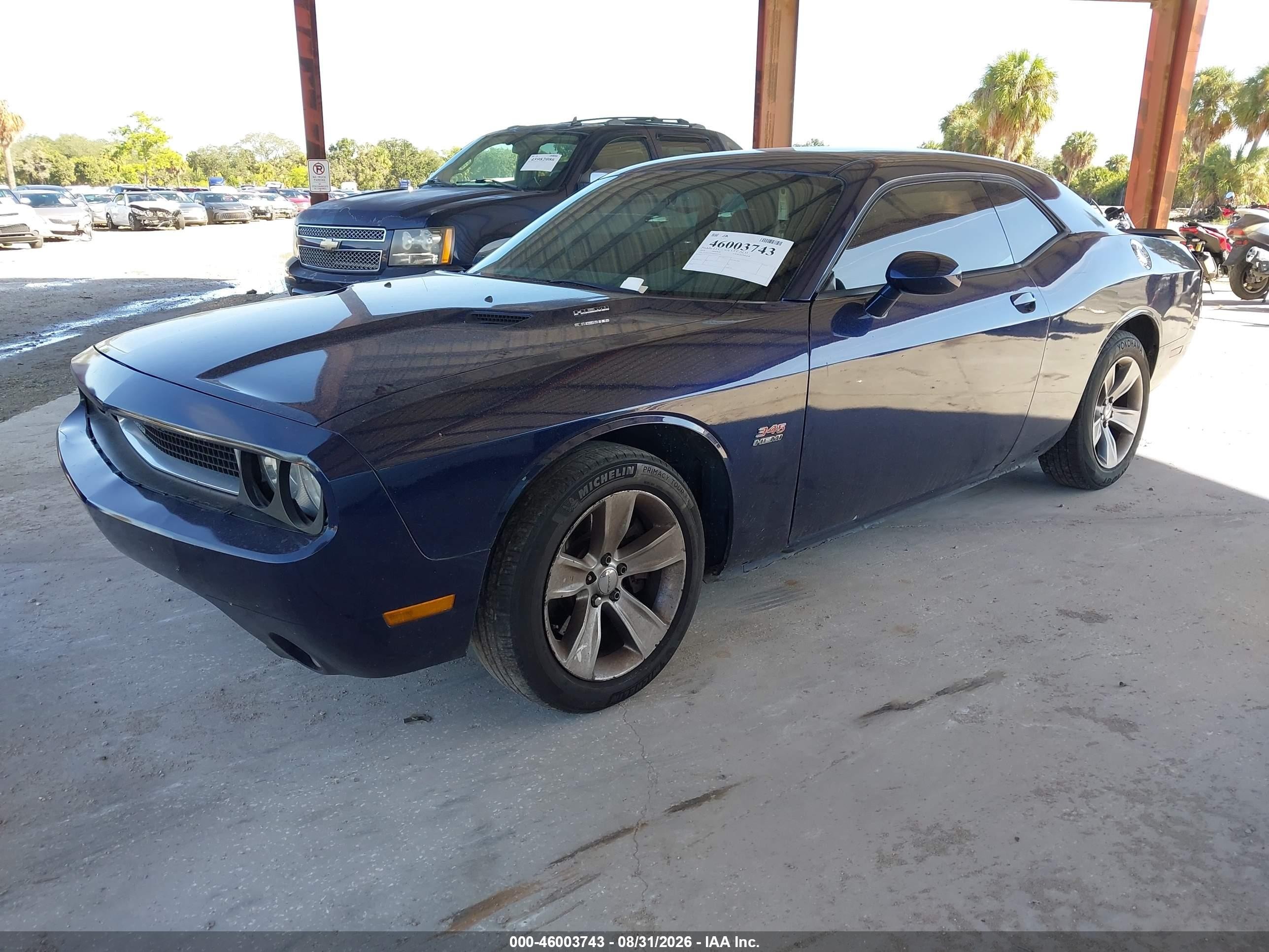2014 Dodge Challenger R/t Blue vin: 2C3CDYBT8EH132776